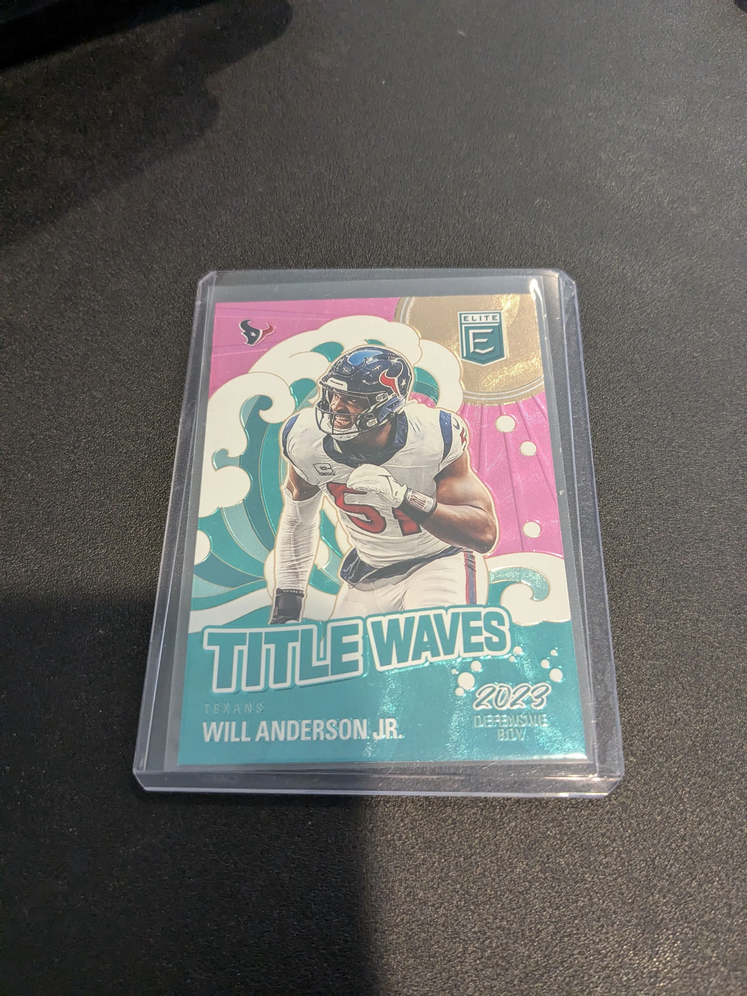 Product image for Will Anderson Jr. Donruss Elite Title Waves Pink