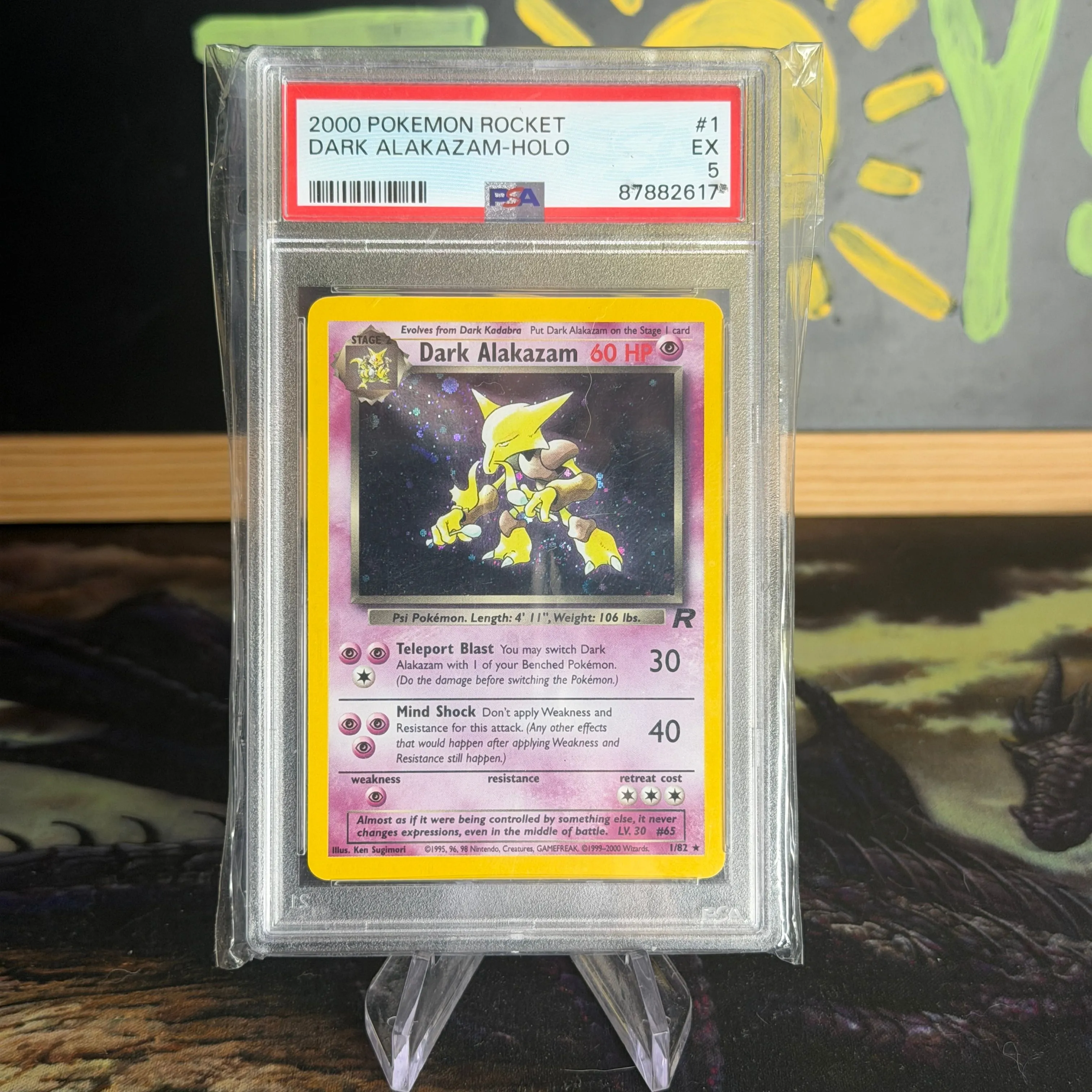 PSA 5 - Dark Alakazam Pokemon  Holo Rare  1 Team Rocket  Whatnot: Shop,  Sell, Connect