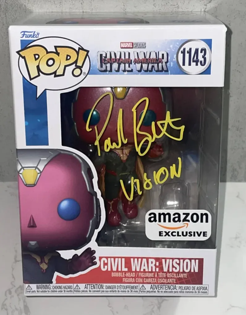 Product image for Funko: Captain America Civil War (Amazon Exclusive) - Vision Signed by Paul Bettany