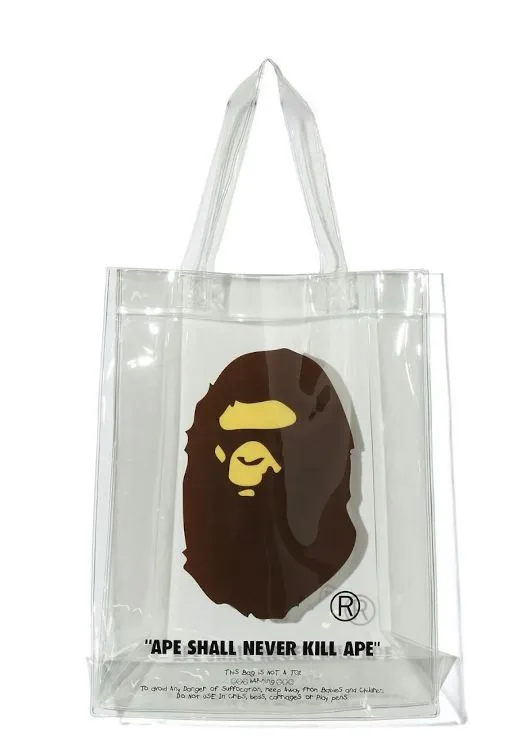 Product image for Bag - Bape Ape Head Tote Bag Clear