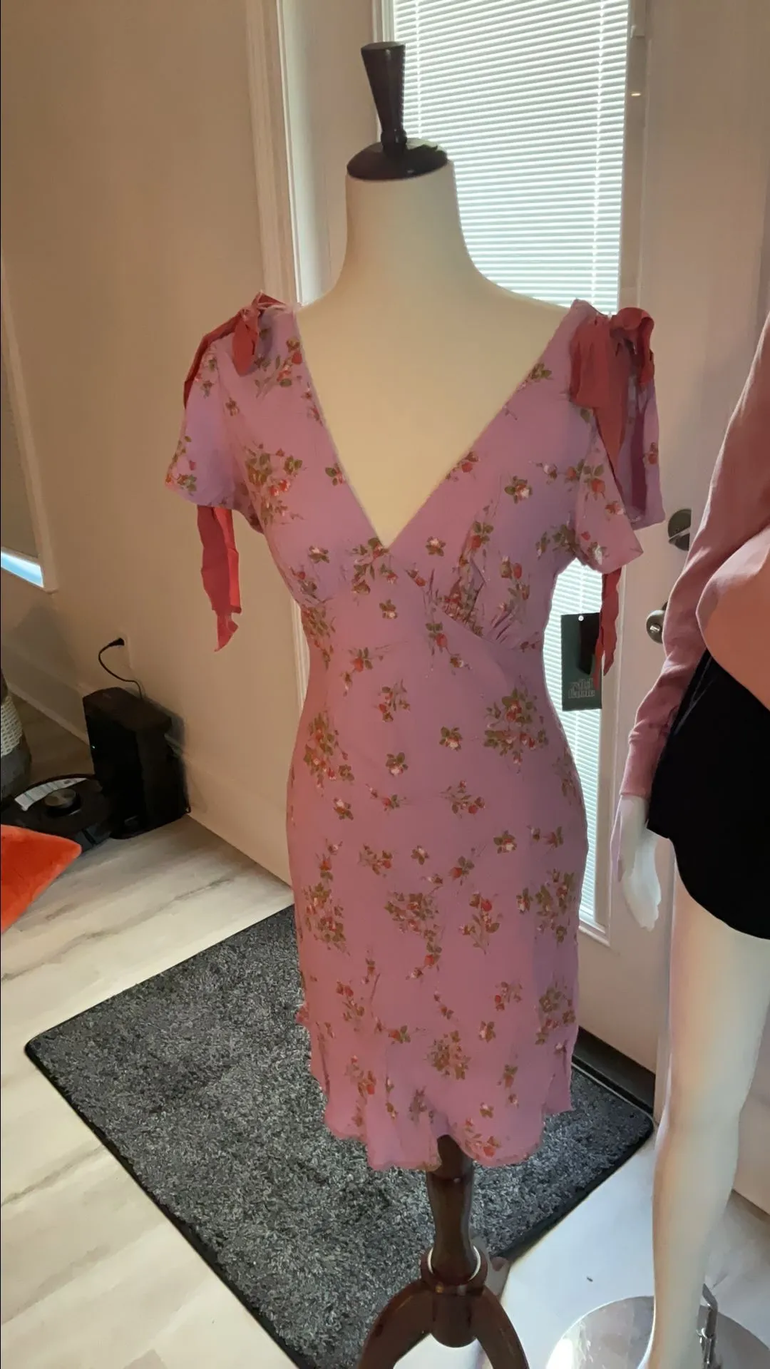 Wild Fable Pink Floral Tie Shoulder Dress- Size Small  Whatnot: Shop,  Sell, Connect
