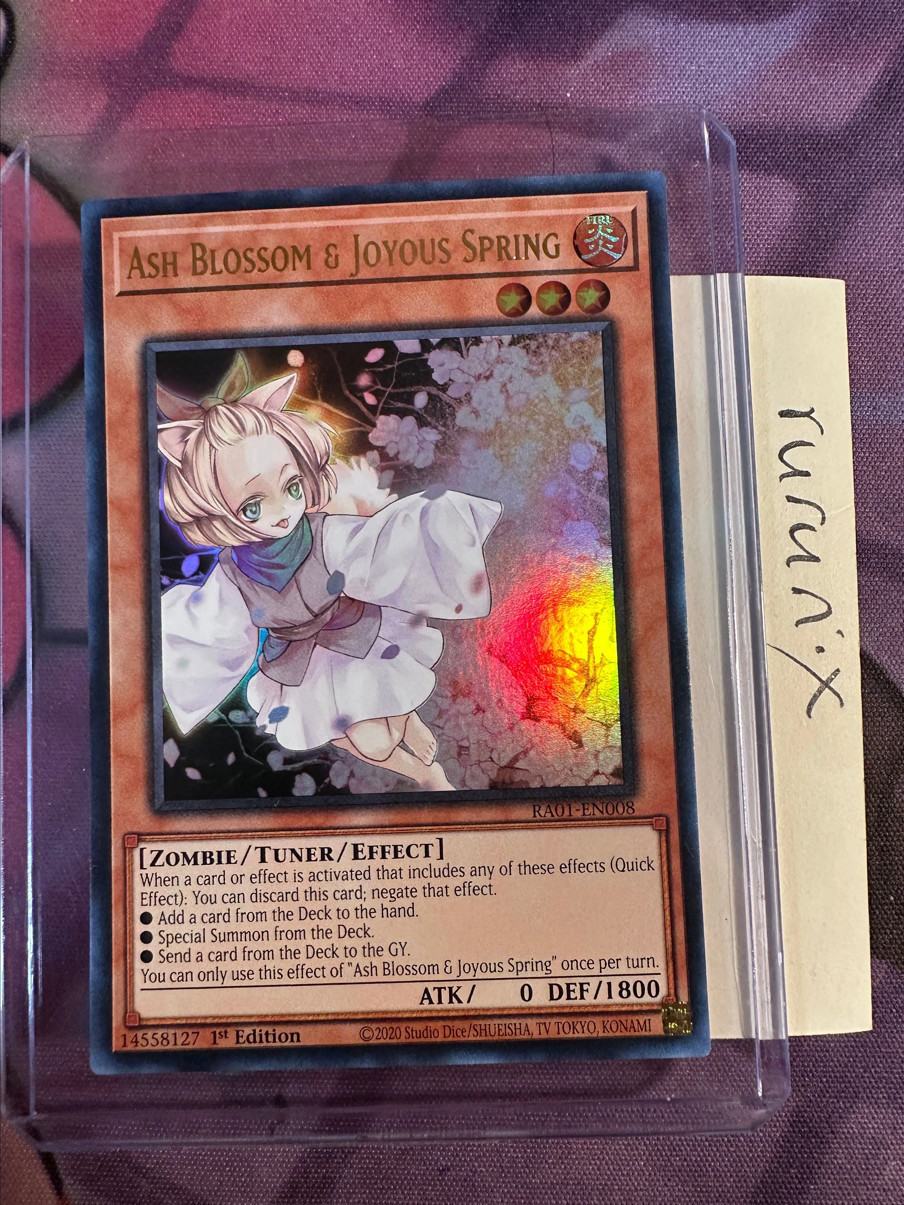 yugioh card ash blossom Yugioh Ash Blossom & Joyous Spring MAGO-EN011 Maximum Gold 1st Edition