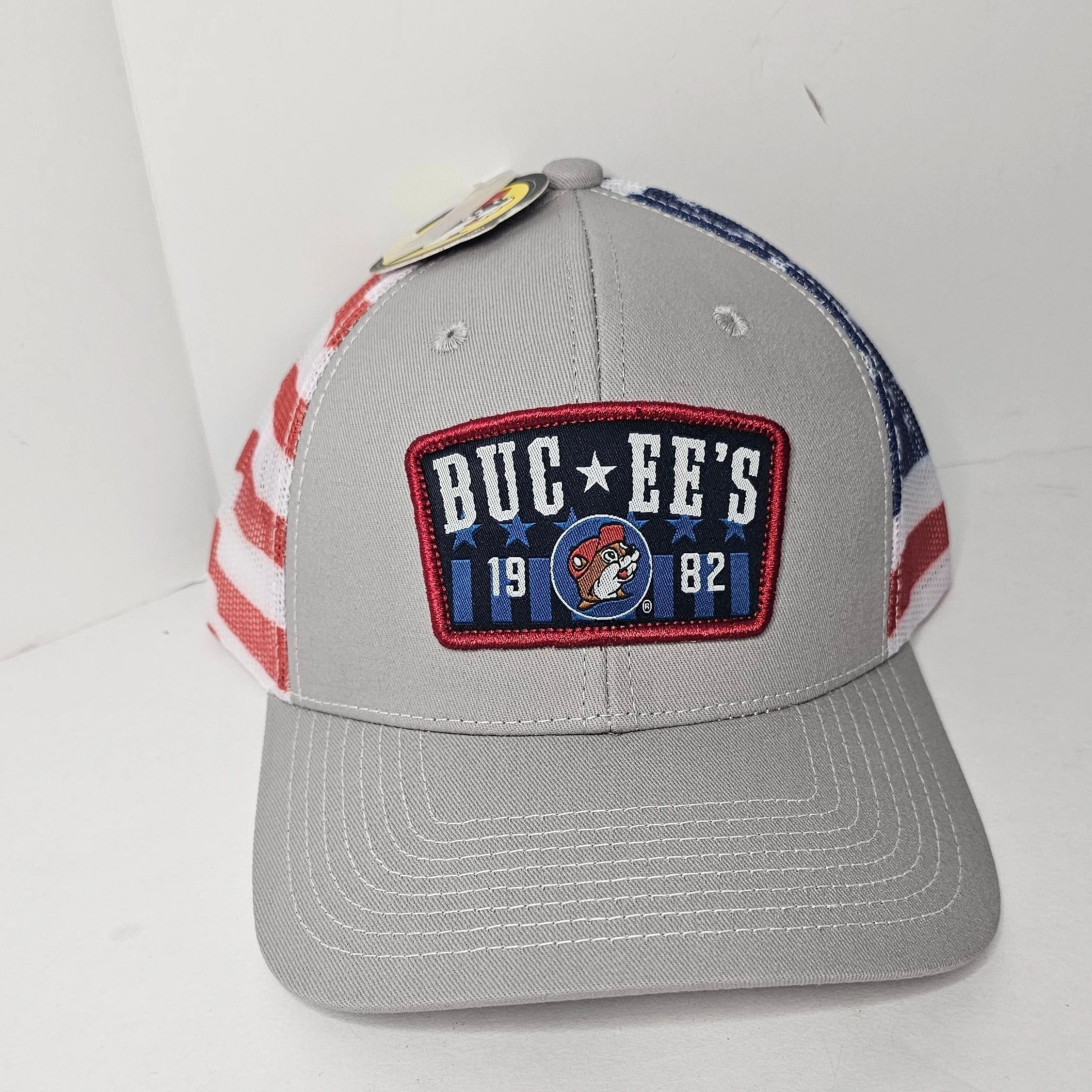 Product image for Bucceess Adjustable American 4th of July Trucker Hat