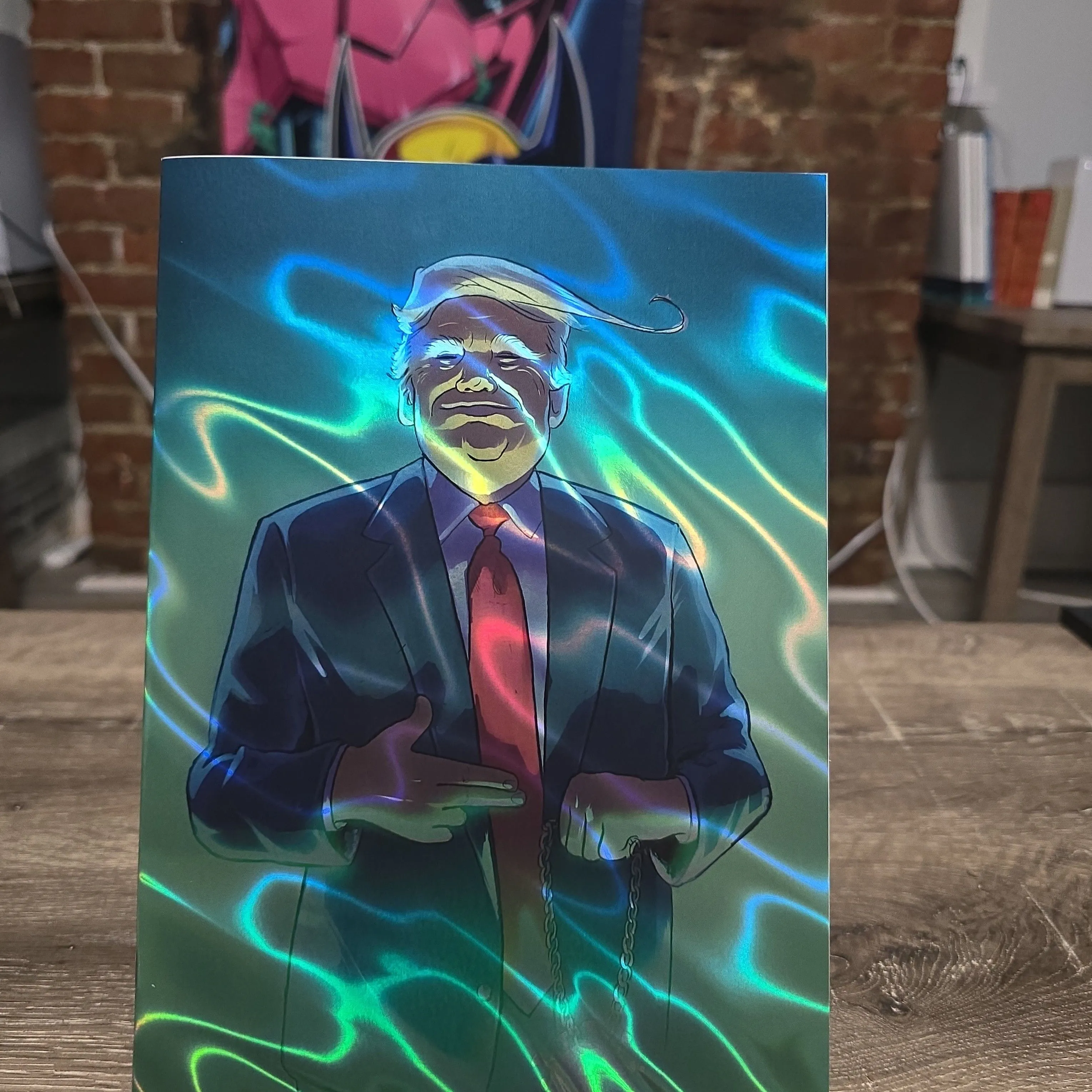 Product image for Trump RUN THE  JEWELS  COVID Lava Foil  