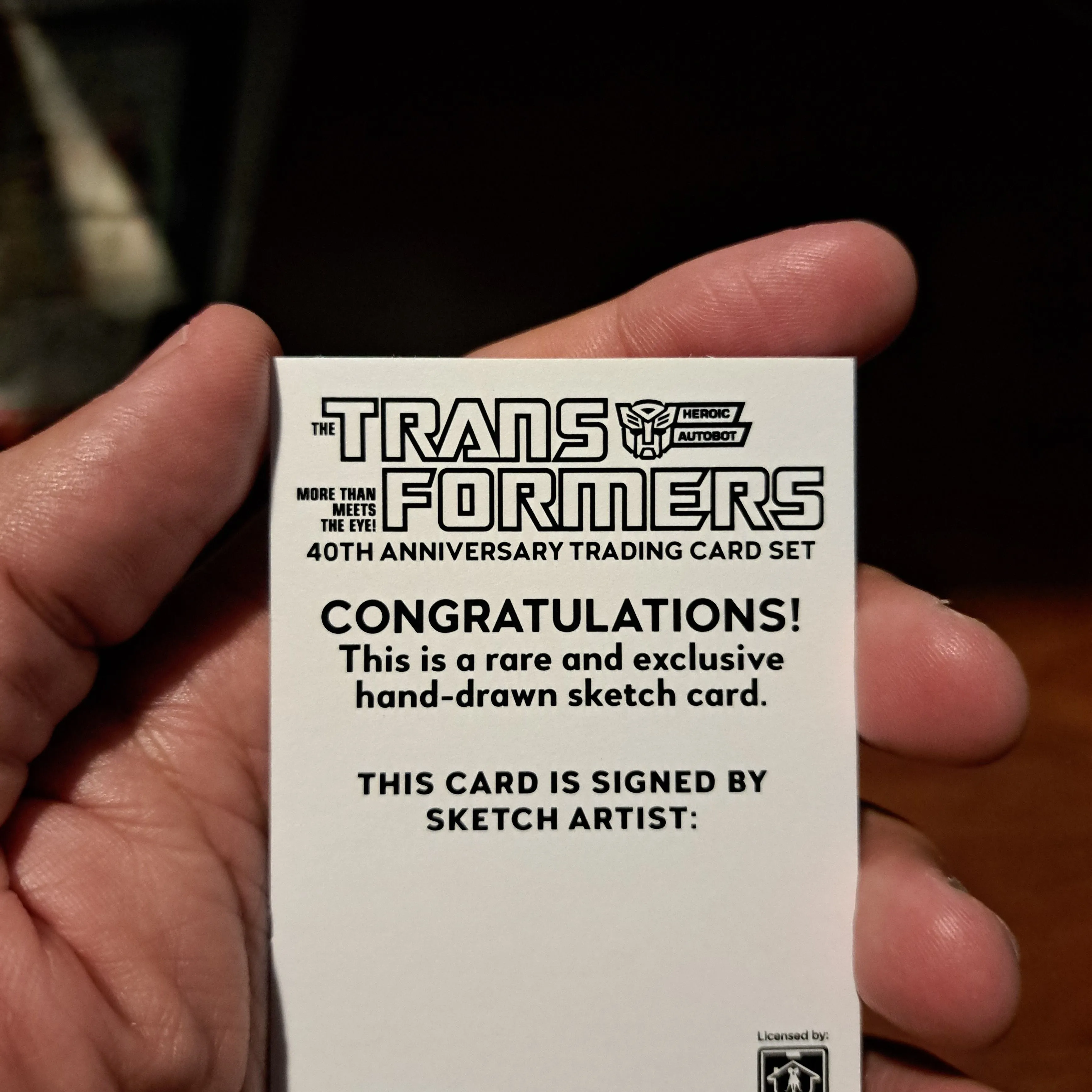 Product image for Transformers Sketchcard AP