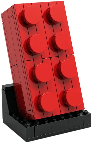 Product image for 6313287 Buildable 2 x 4 Red Brick
