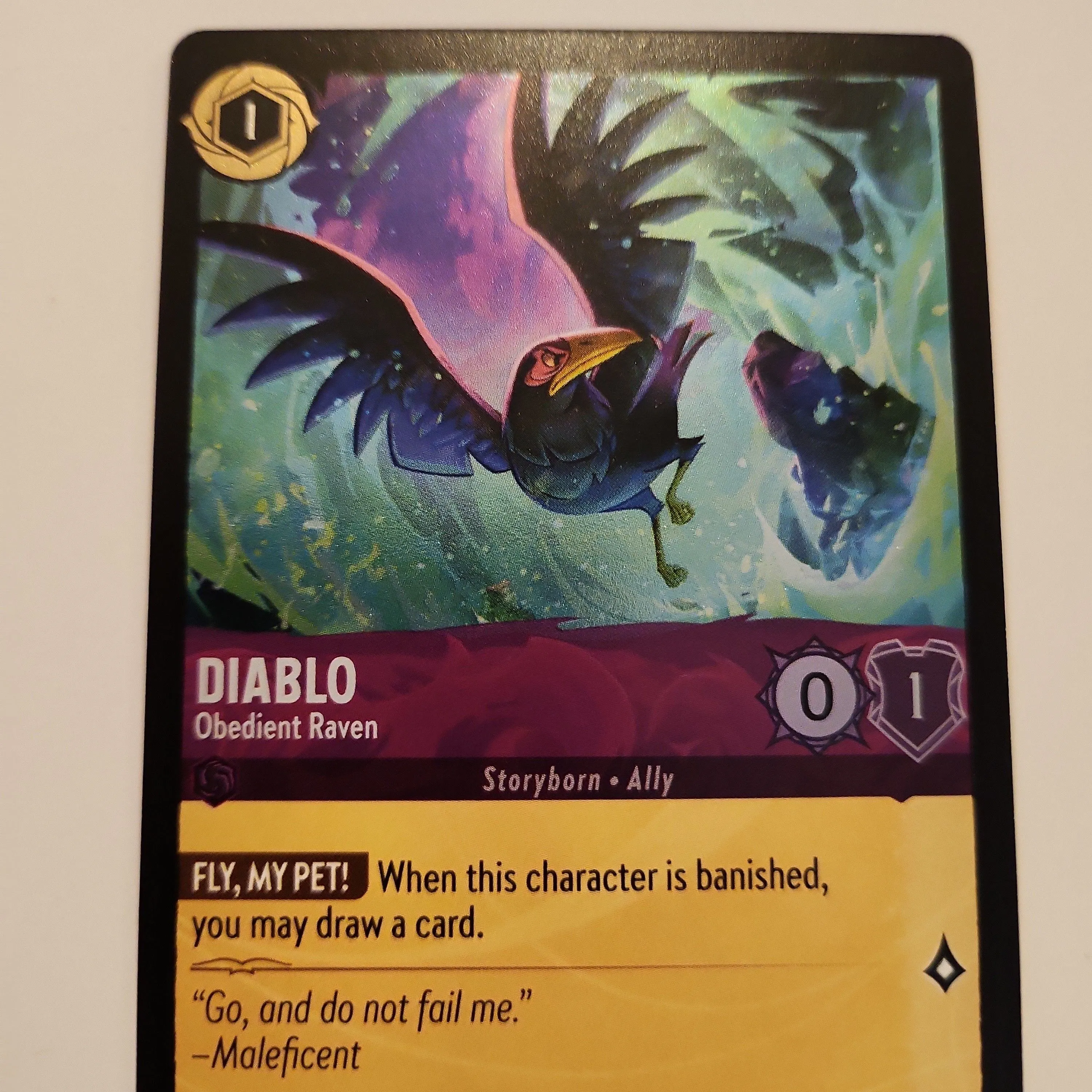 Lorcana Diablo - Obedient Raven (49/204) Disney [Azurite Sea] Near Mint  Cold Foil  Whatnot: Shop, Sell, Connect