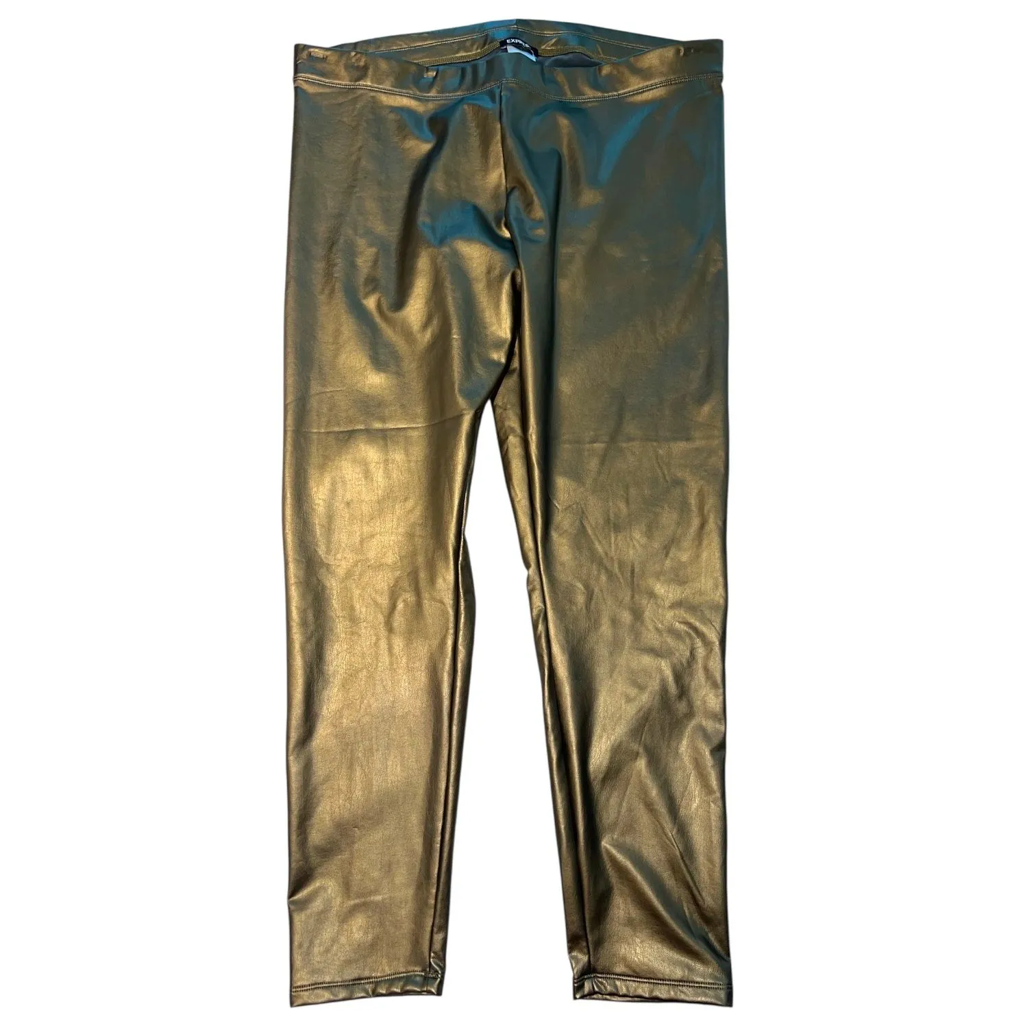 Product image for 407. XL // NWT // EXPRESS METALLIC BRONZE LEGGINGS $50