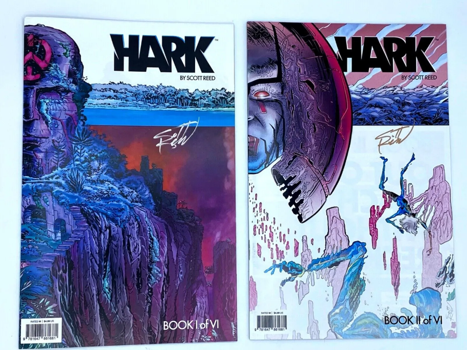 Product image for HARK Comic #1 & #2, Sci-Fi Epic Mini-Series by SCOTT REED, Signed!