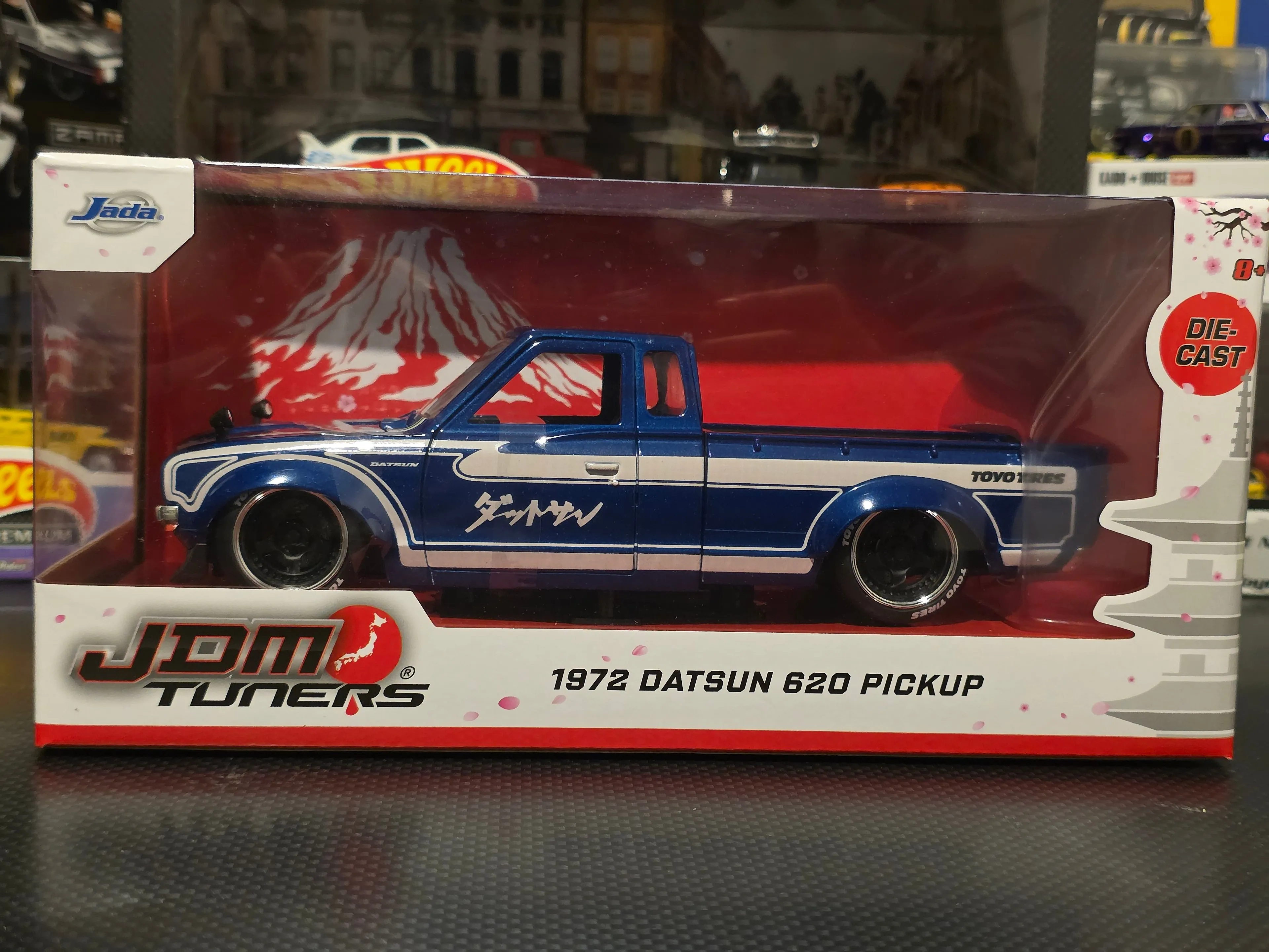 Product image for 1972 Datsun 620 Pickup Truck - JDM Tuners - Jada 1:24 Blue