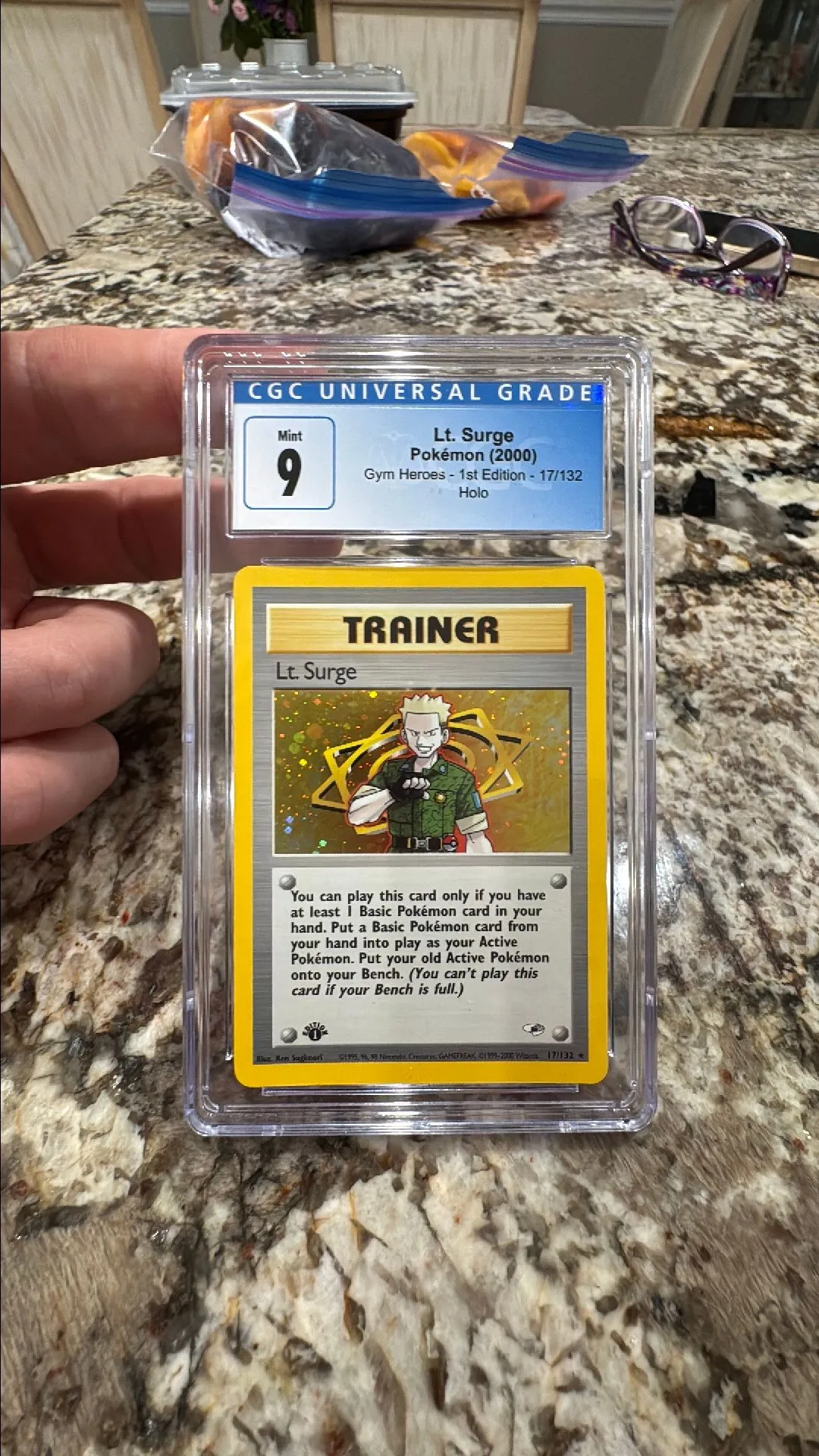 1st Edition Lt. Surge (Mint 9) 17/132  Whatnot: Shop, Sell, Connect