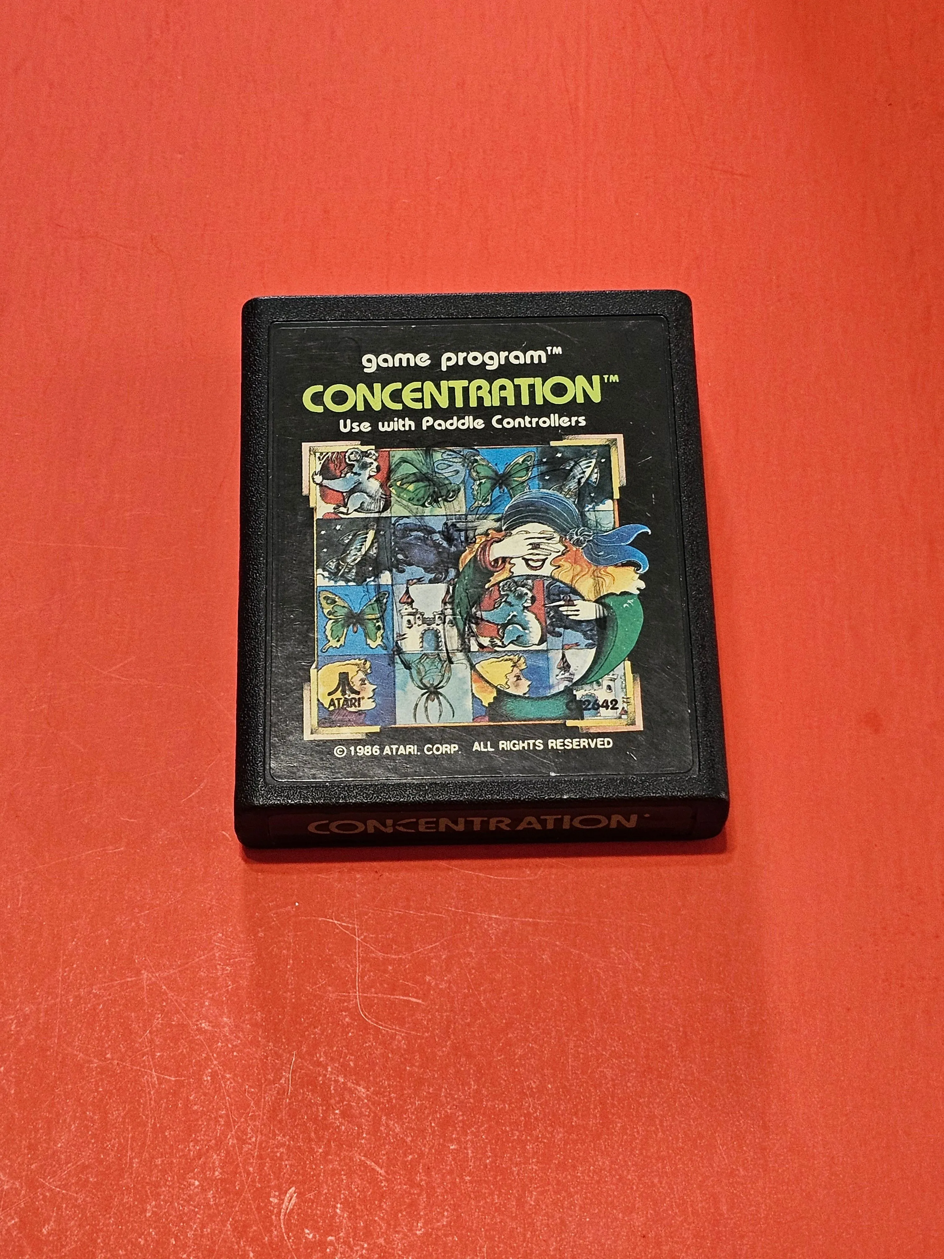 Product image for Atari 2600 'Concentration' game - Rare Picture Label