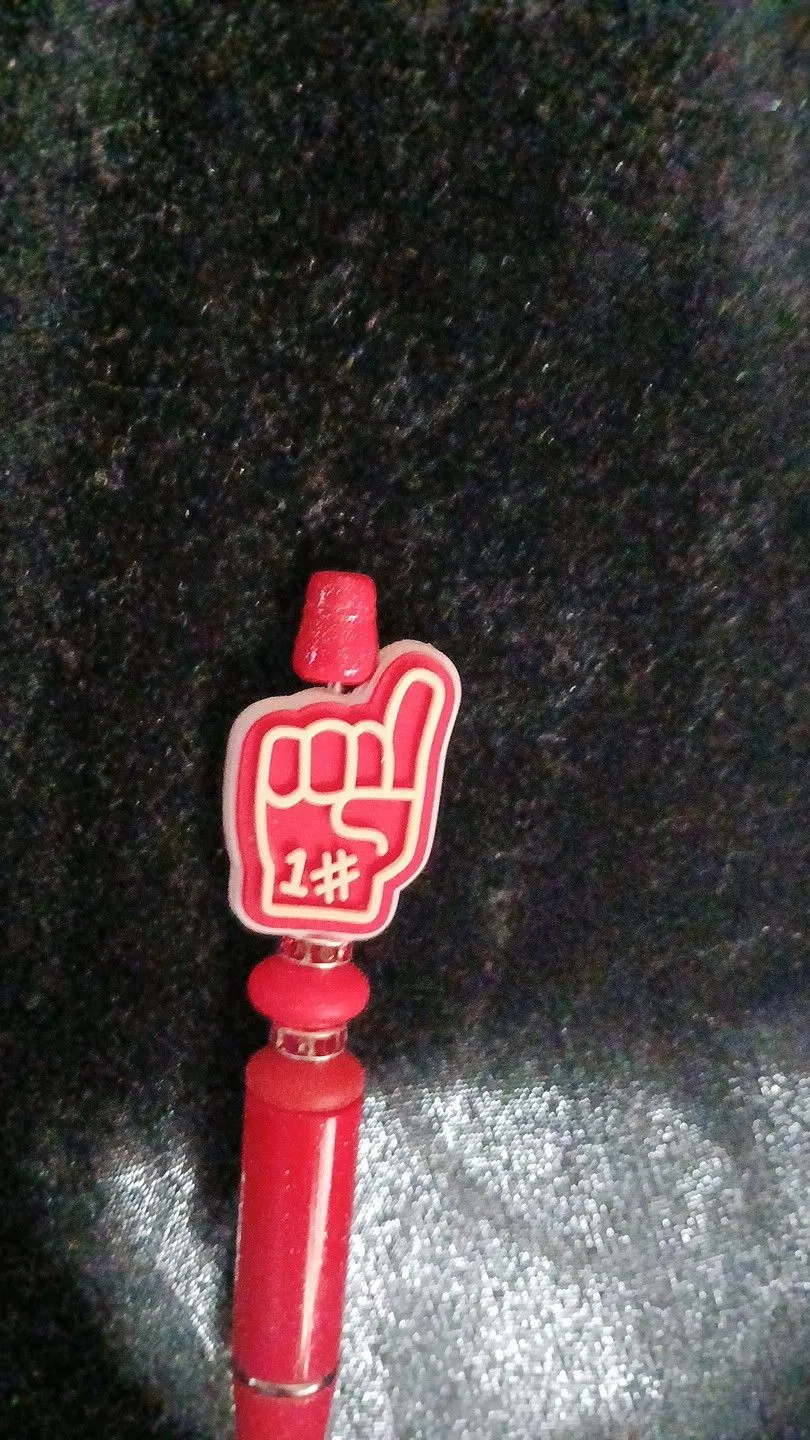 Product image for Beadable Pens  - red and white #209