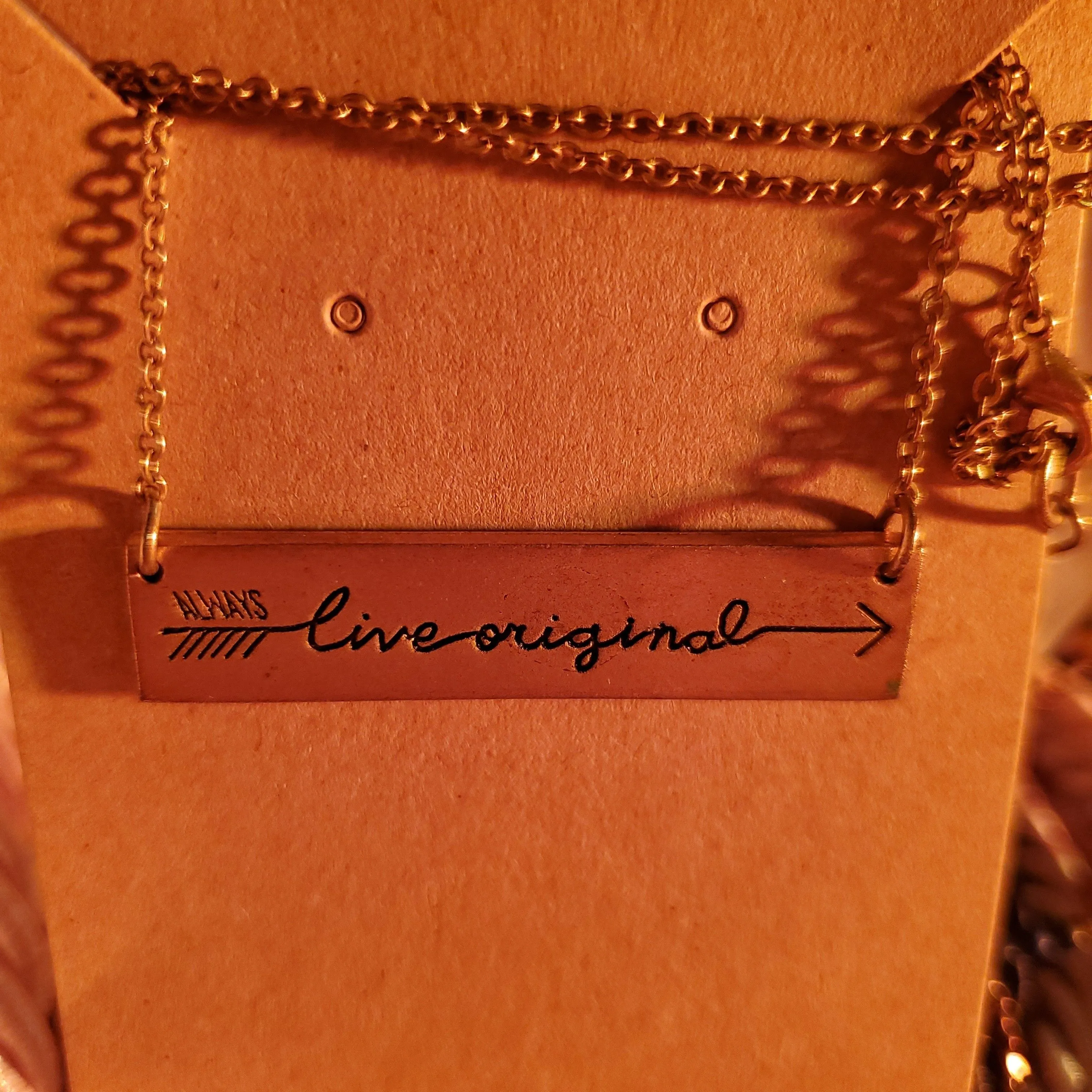 Product image for Live Original message necklace by Sadie Robertson & Nory Hayse
