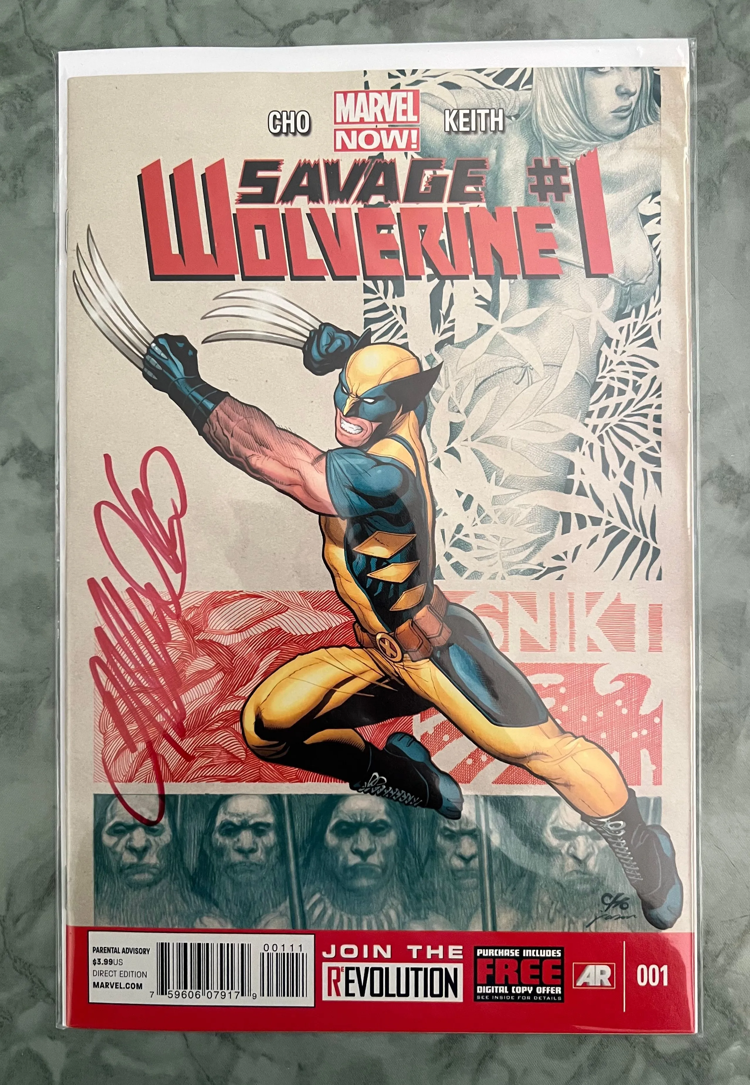 Product image for SAVAGE WOLVERINE 1 SIGNED FRANK CHO 2013