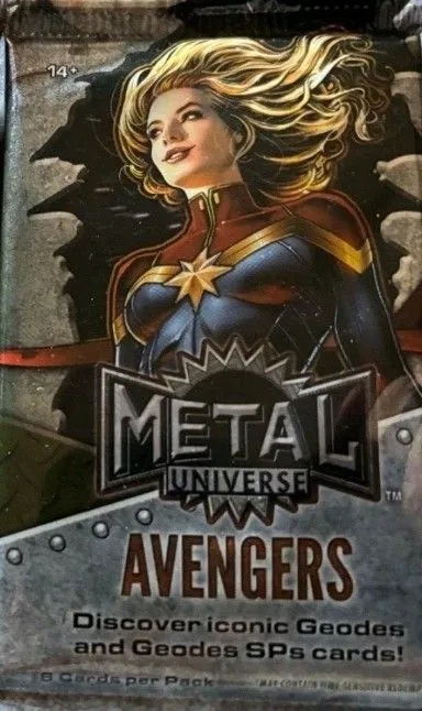 Product image for Marvel Metal Universe Hobby Pack - Hunt for Precious Metal Gems!