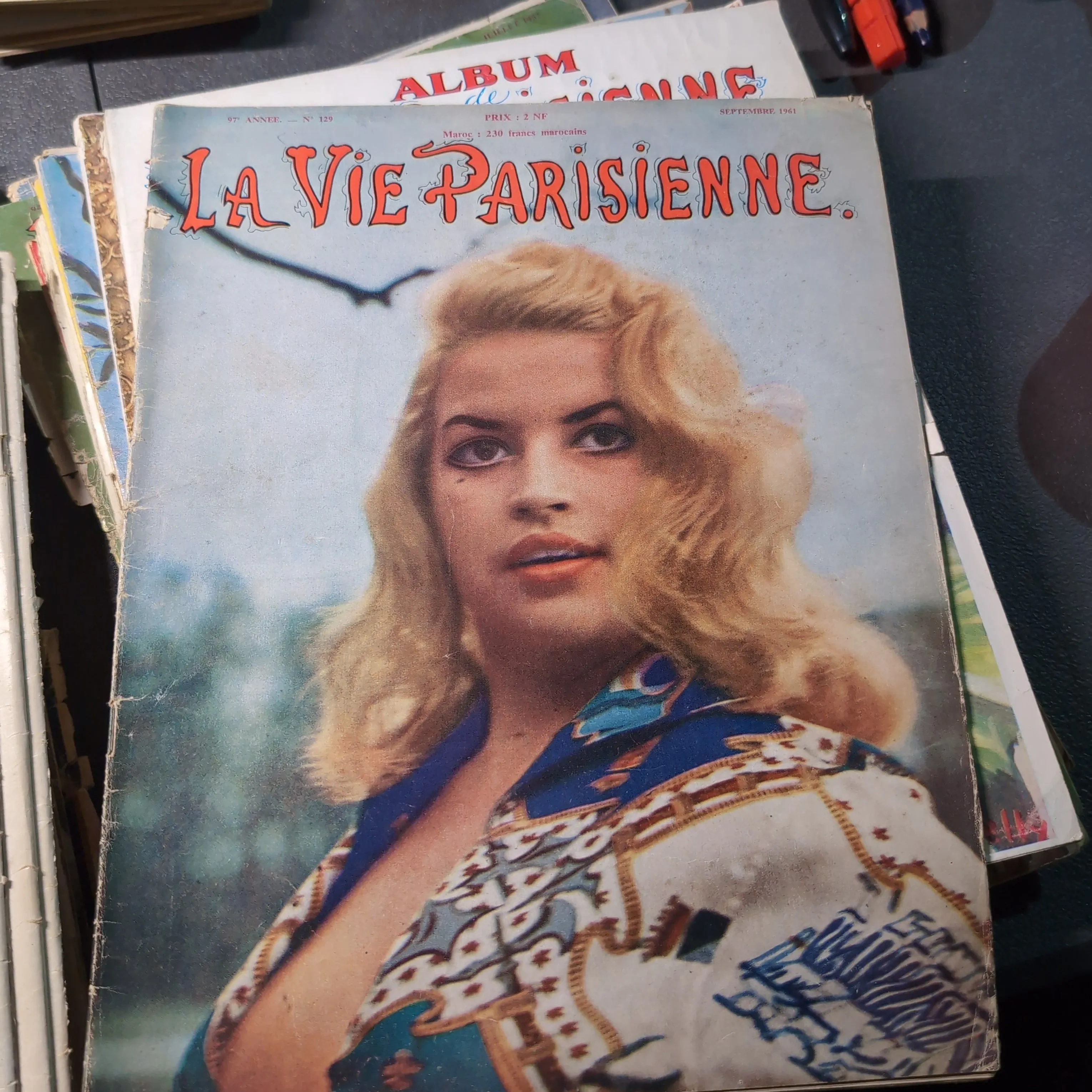 Product image for French La Vie Parisienne Magazine September 1961