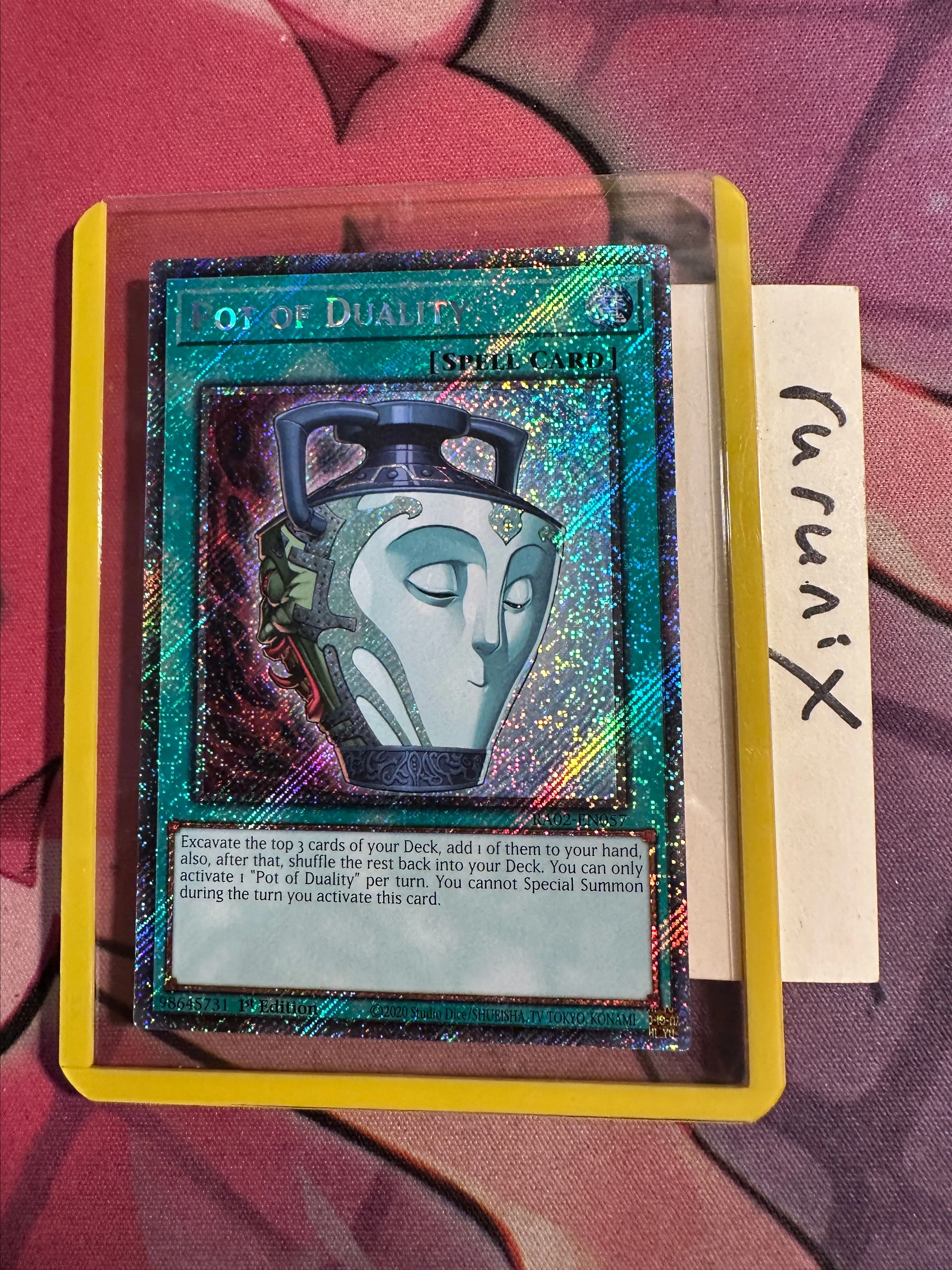Yugioh Pot of Duality RA02-EN057 Platinum Secret Rare - 25th Anniversary  Rarity Collection II (RA02)  Whatnot: Shop, Sell, Connect
