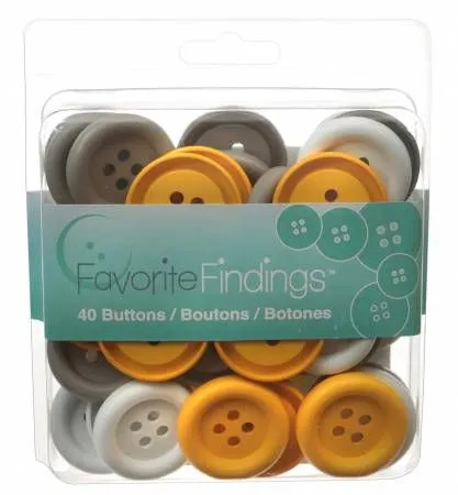Product image for Big Button Clamshell Matte 40 Buttons