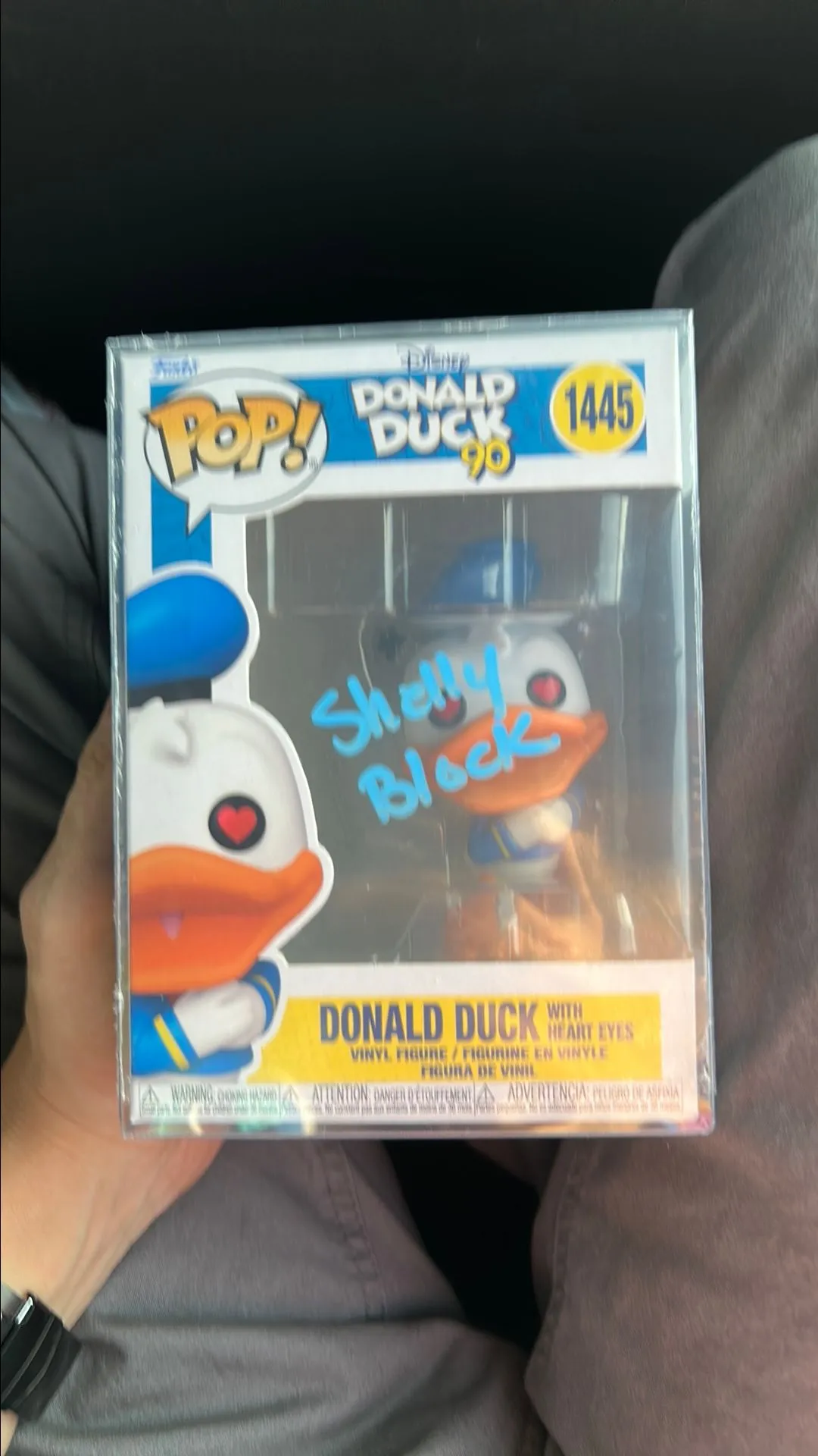 Product image for 0. Funko POP! - Donald Duck: Shelly Block Signed & Authenticated