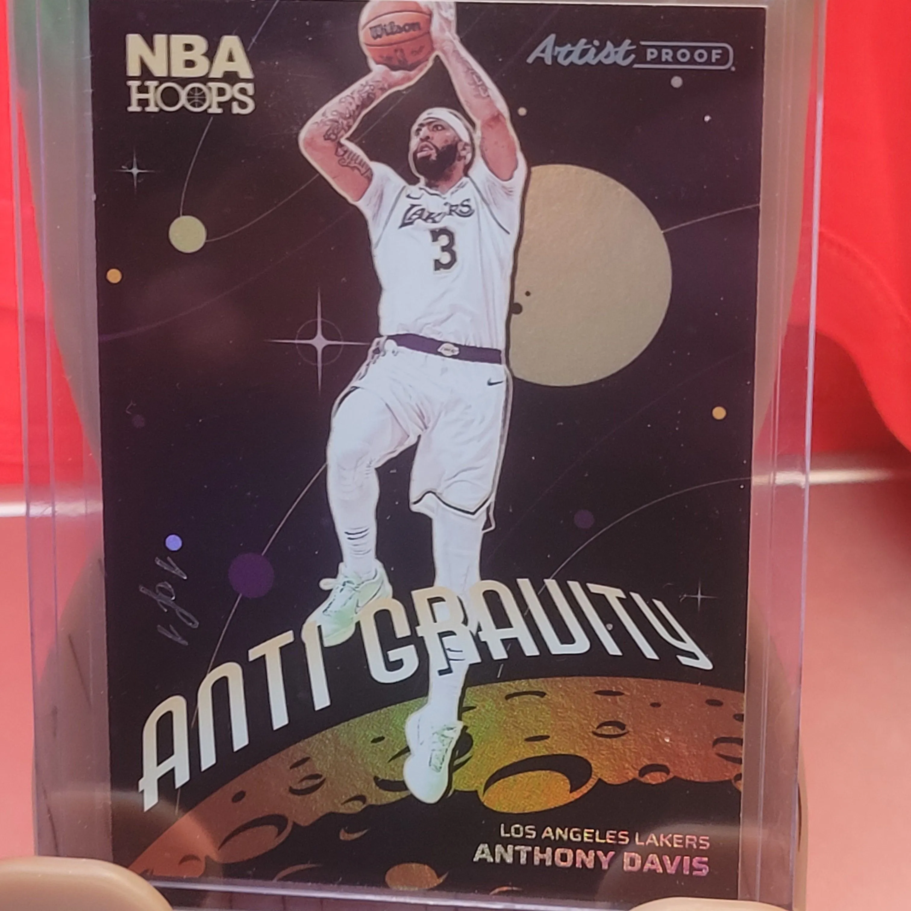 Product image for One of One 2024-25 NBAHoops Anthony Davis No. 19 AntiGravity 1 of 1