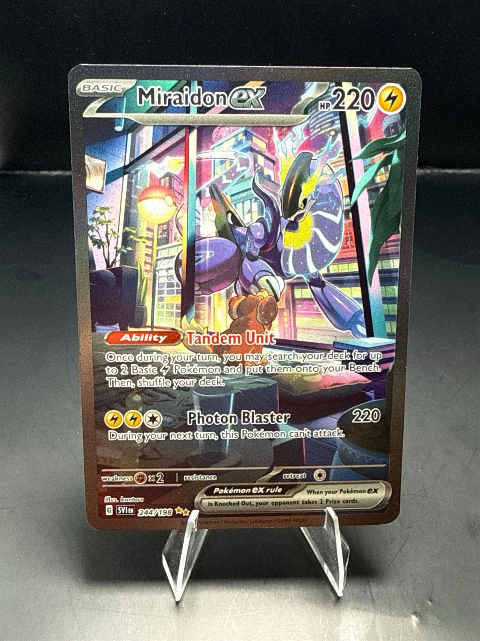 Pokmon Miraidon ex 244/198 Scarlet & Violet Special Illustration Rare Holo   Whatnot: Shop, Sell, Connect
