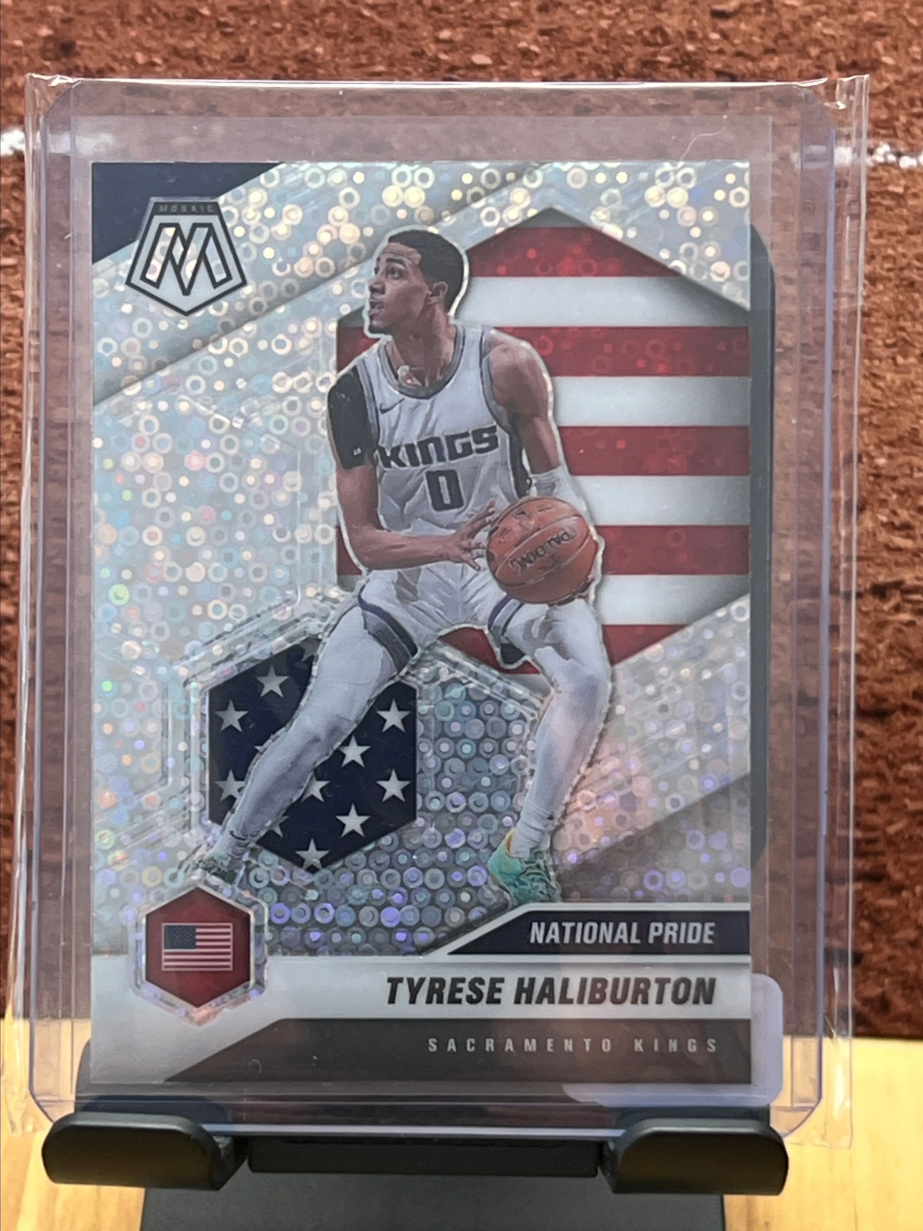 Product image for 2020-2021 Mosaic Fast Break National Pride # 258 Tyrese Haliburton Pacers