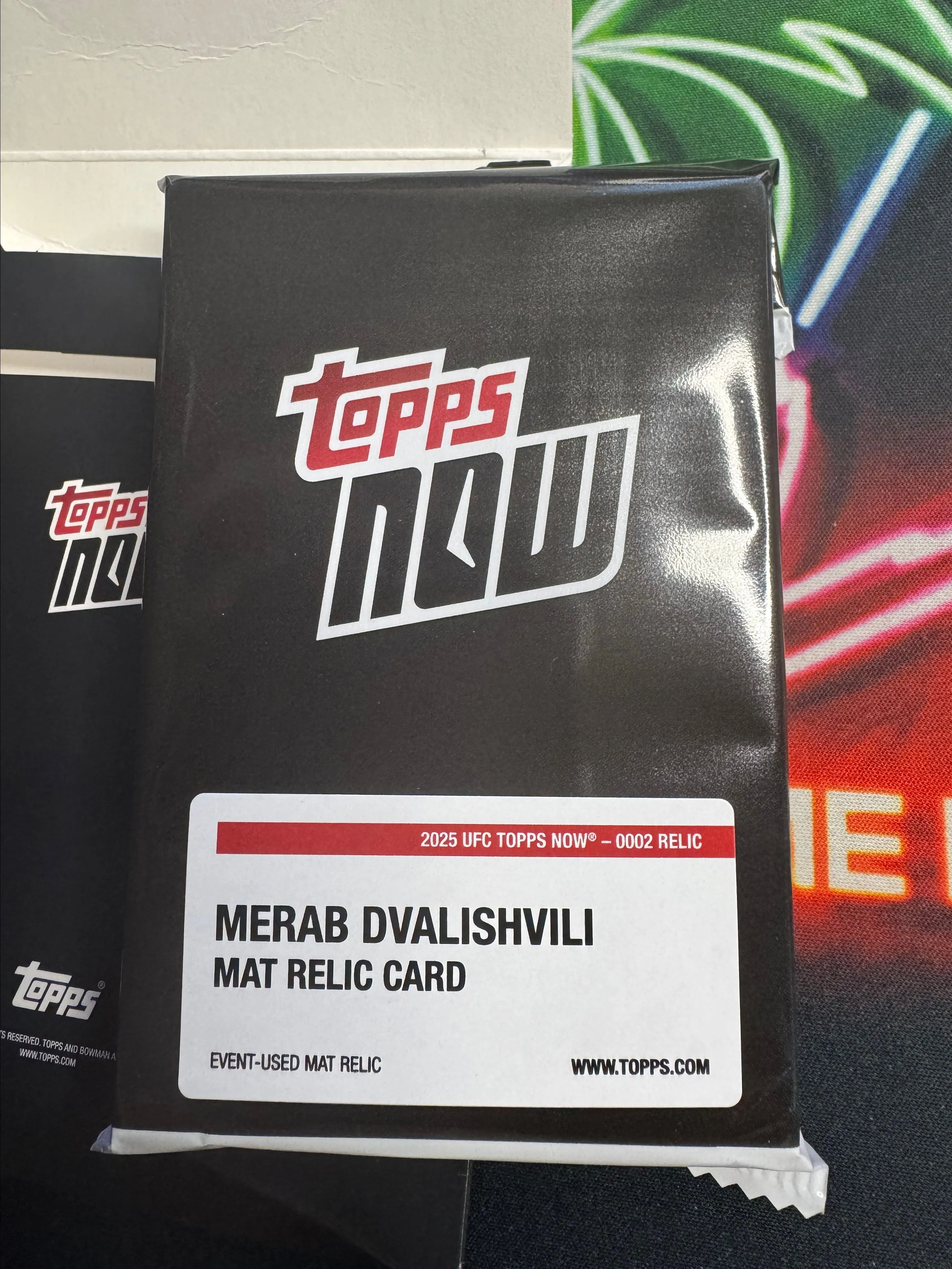 Product image for '24 Topps Now UFC Merab Dvalishivili Event Used Mat Relic