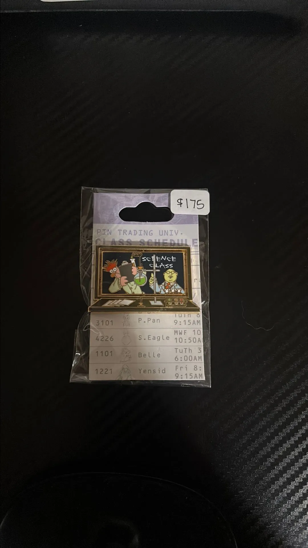 Product image for PTU Class Schedule Dr. Bunsen Science class pin