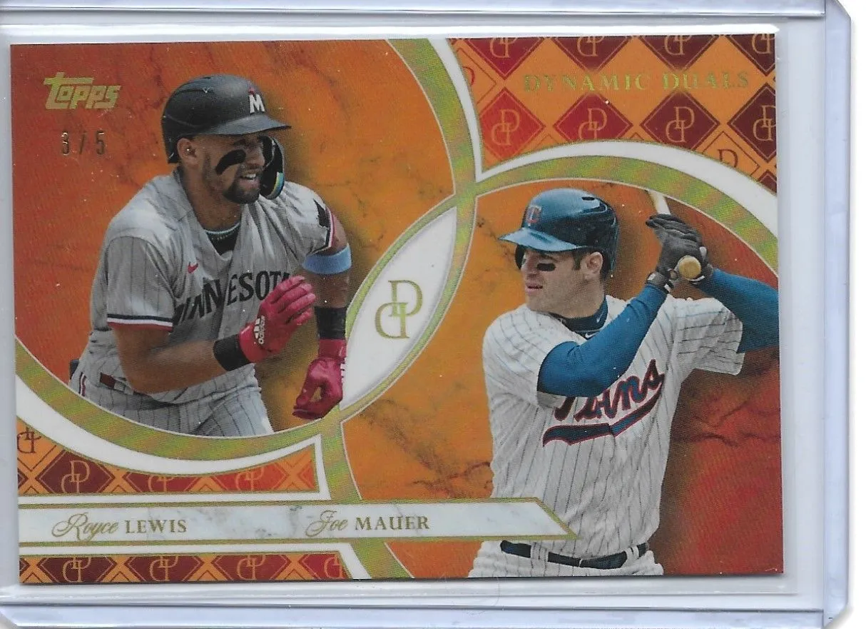 Product image for Royce Lewis & Joe Mauer (Minnesota Twins) Topps Dynamic Duos Baseball 2024 /5