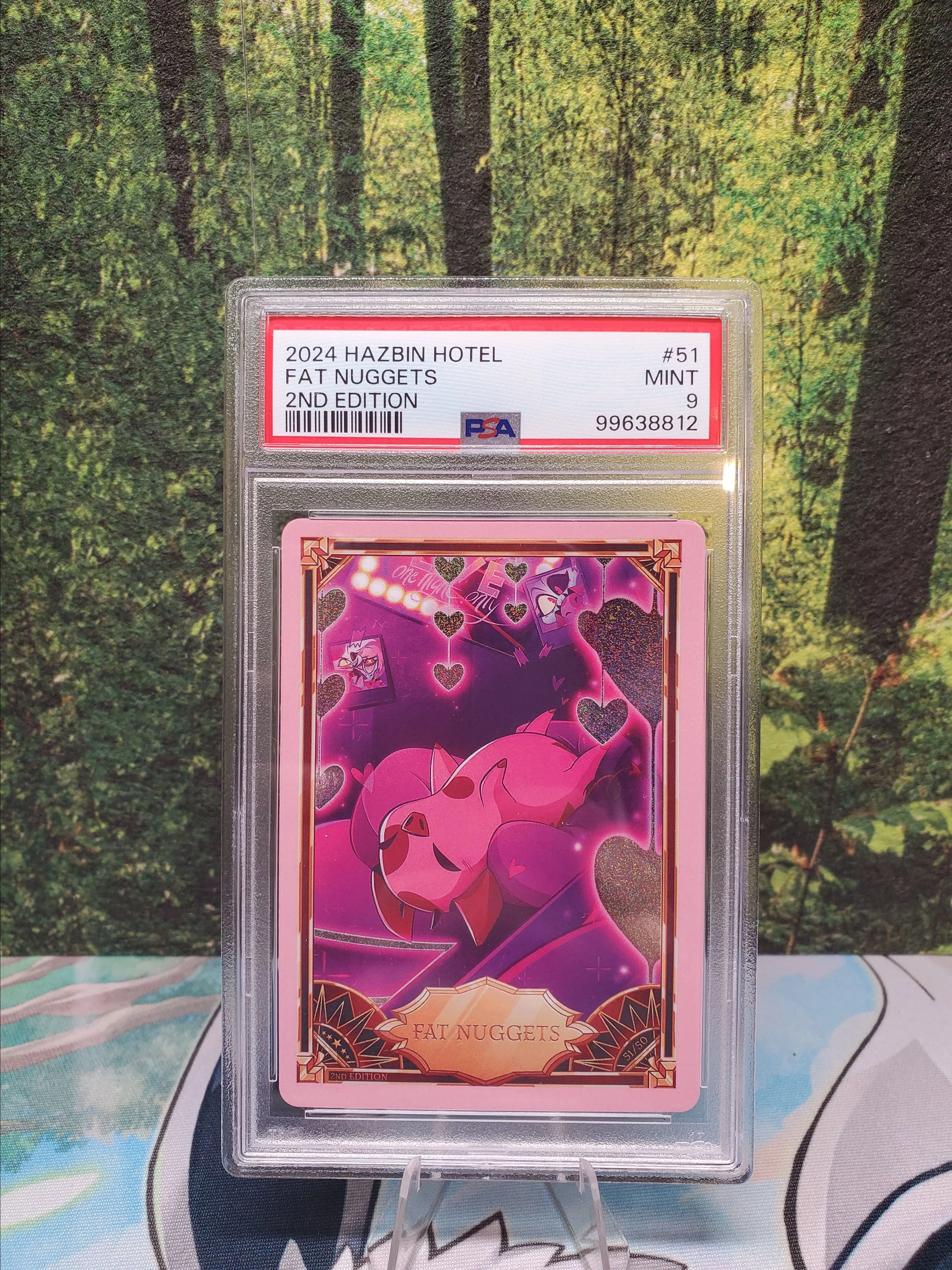 Hazbin Hotel FAT NUGGETS 51/50 2nd Edition Card PINK Holo Foil 