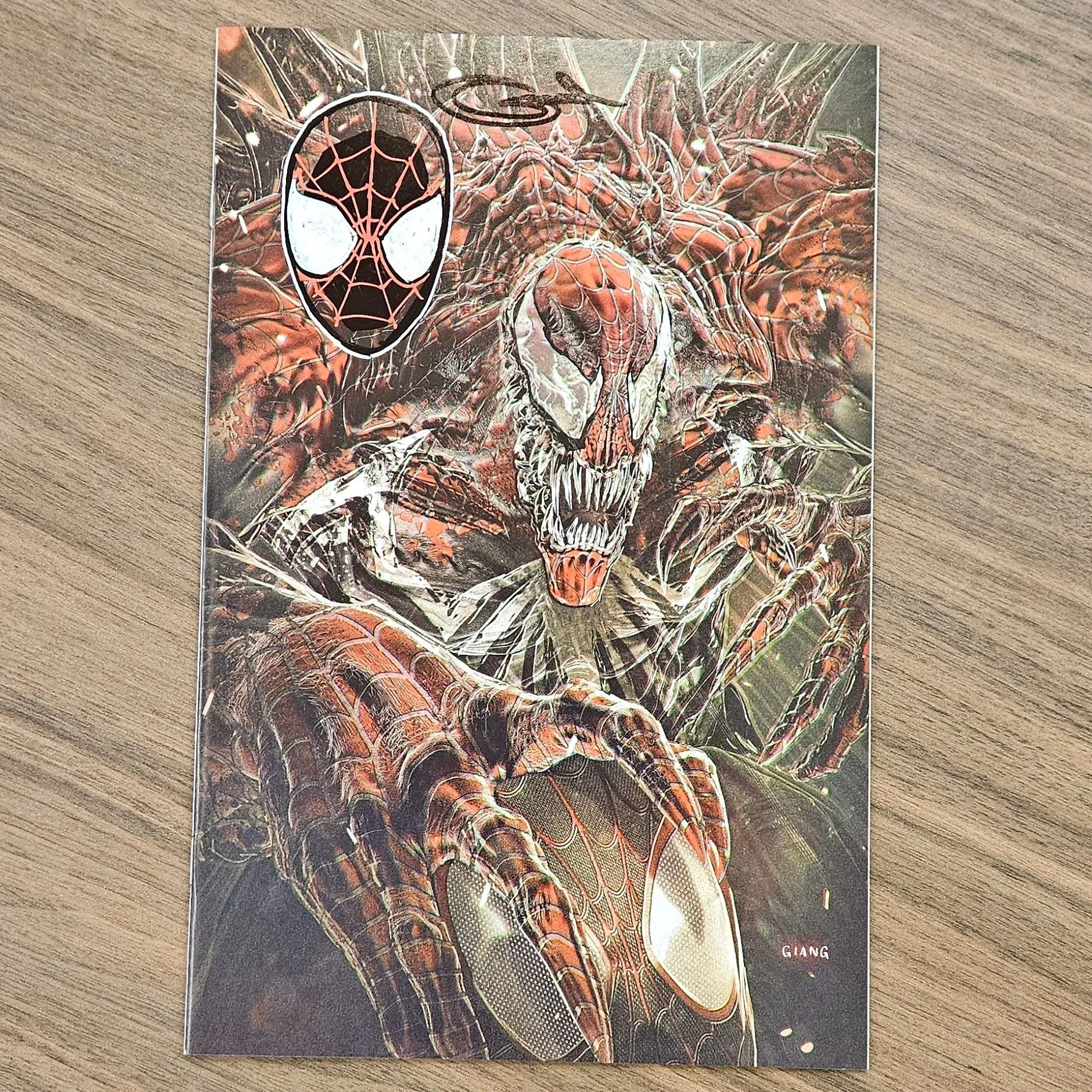 Product image for Venom #15 Giang Virgin Variant signed and Remarked By: Sajad Shah