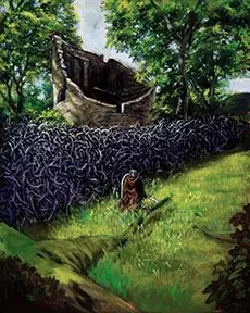 Product image for Wall of Brambles  8"x10" giclée print