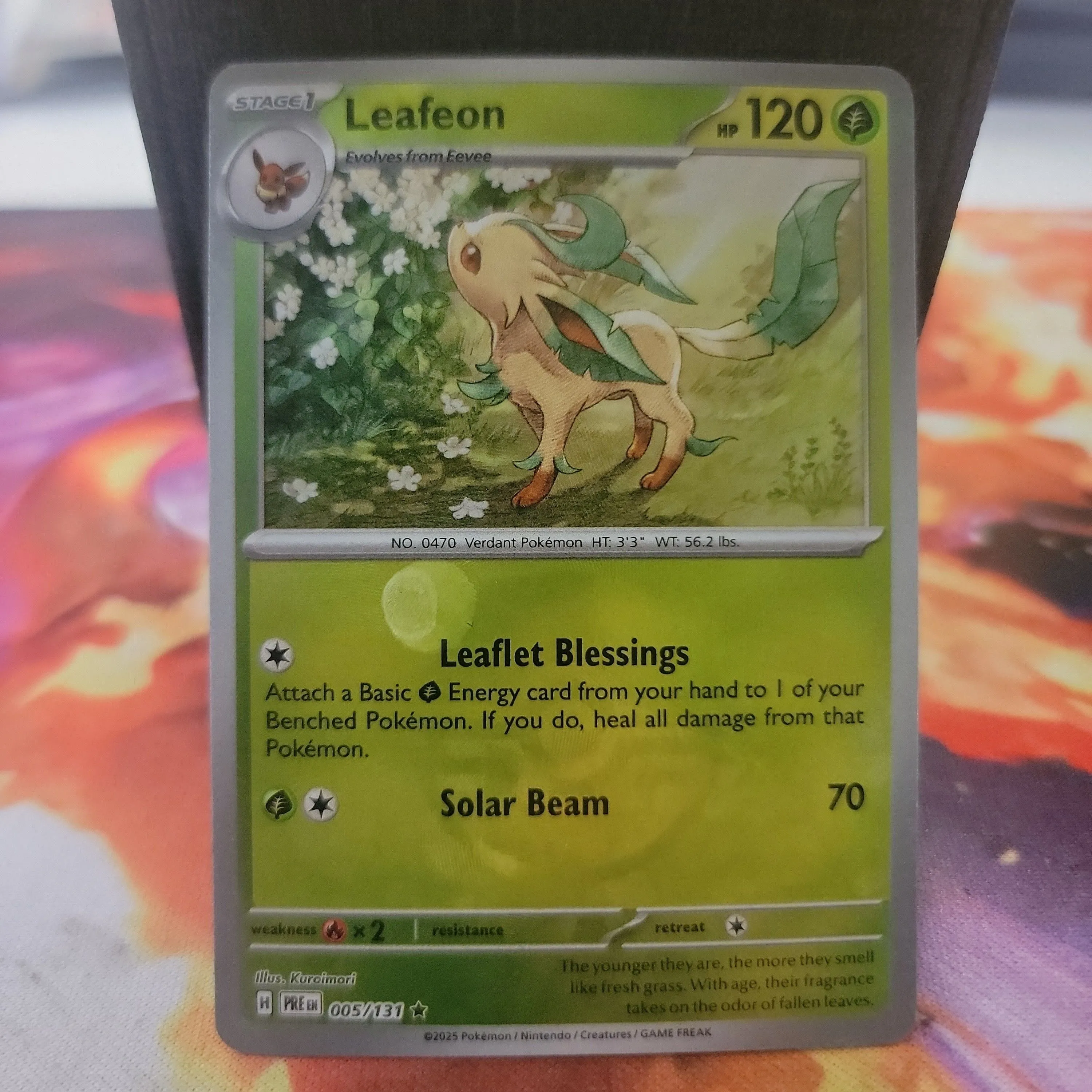 Product image for Leafeon (Master Ball Pattern) 005/131- SV: Prismatic Evolutions (PRE)