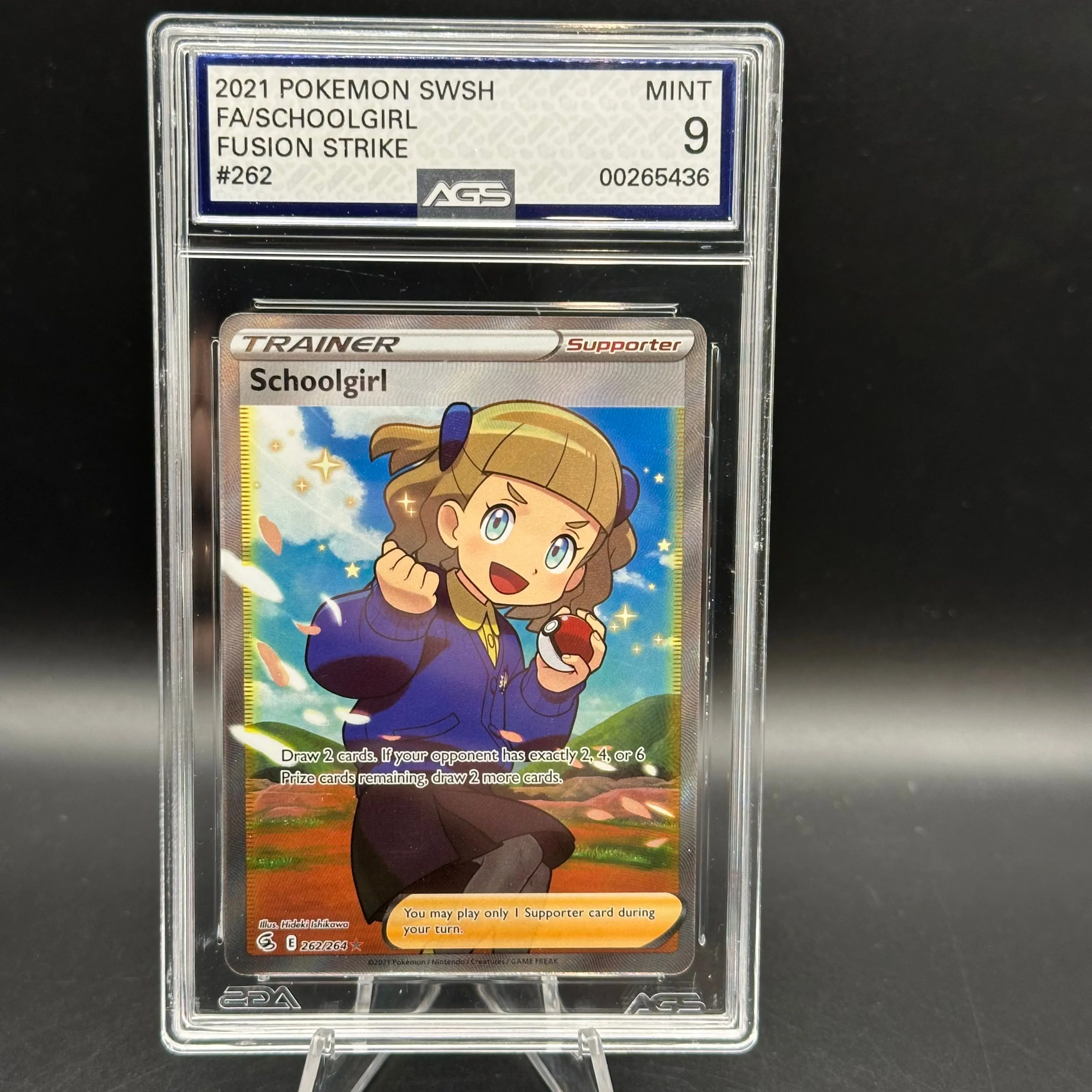 Pokemon Sword & Shield Fusion Strike Schoolgirl #262 (Full Art)