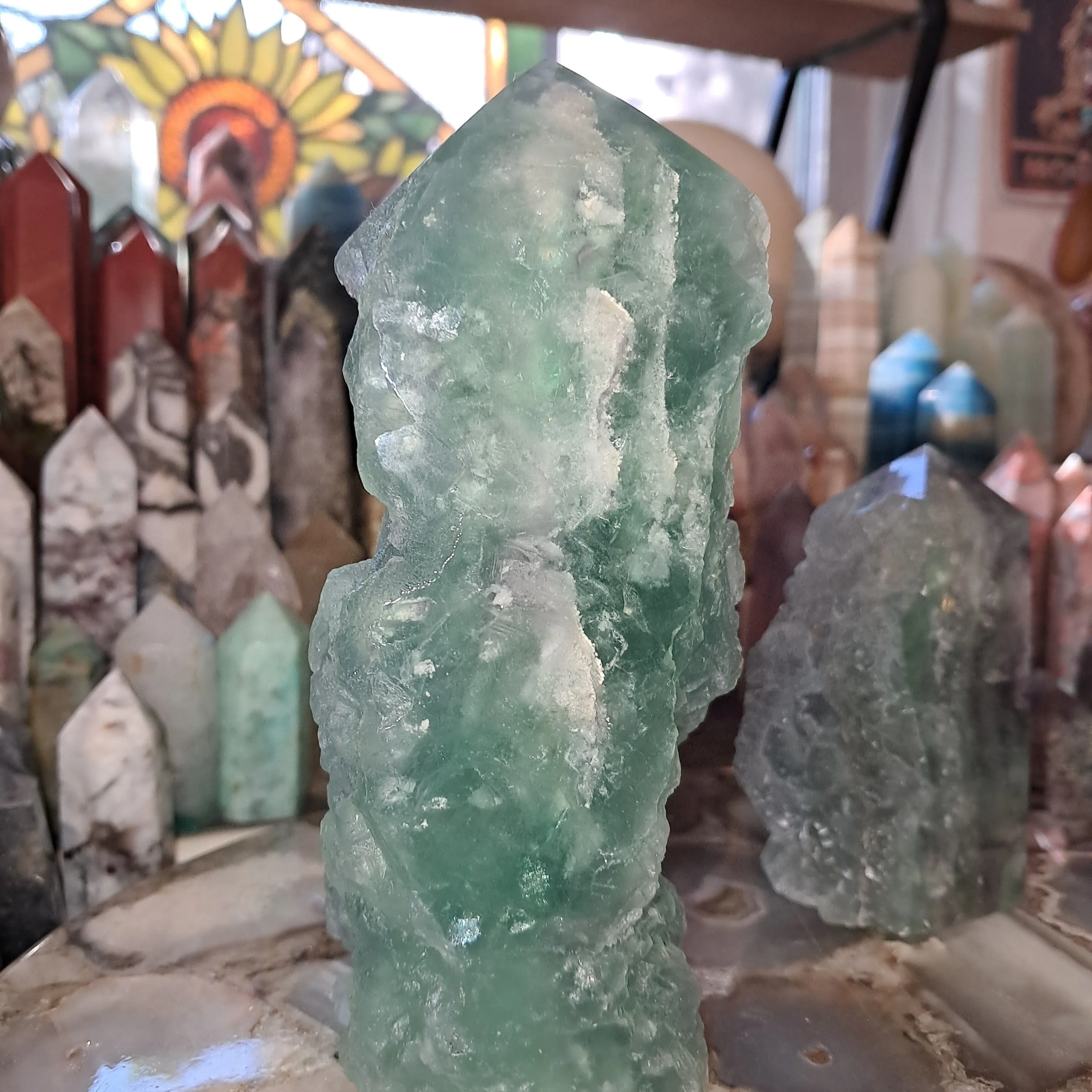 Product image for fluorite specimen tower