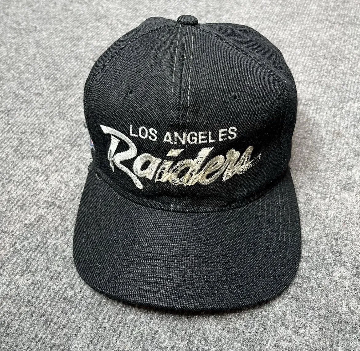 Product image for Raiders sports specialties script hat worn