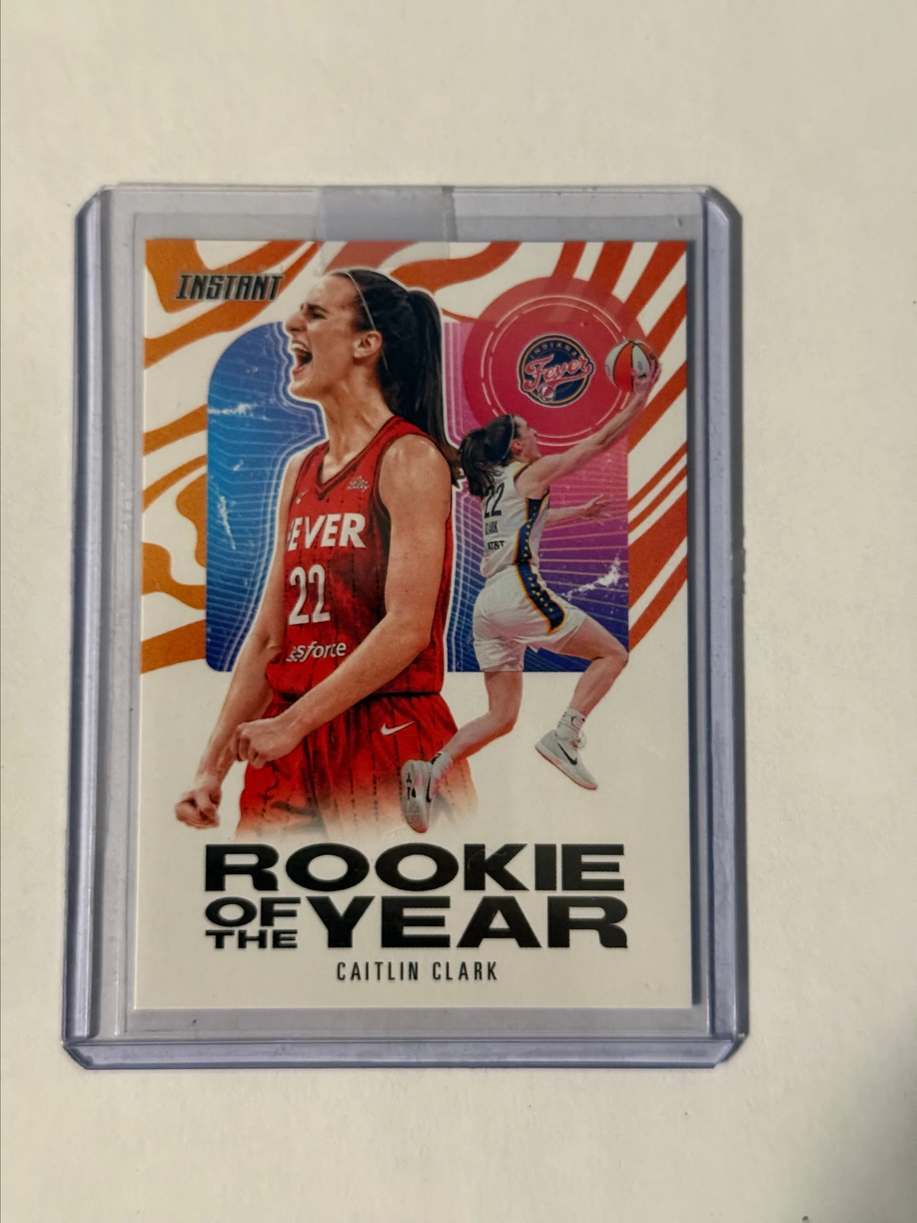 Product image for Caitlin Clark 2024 Panini Instant ROOKIE OF THE YEAR Card Indiana Fever 1/115750