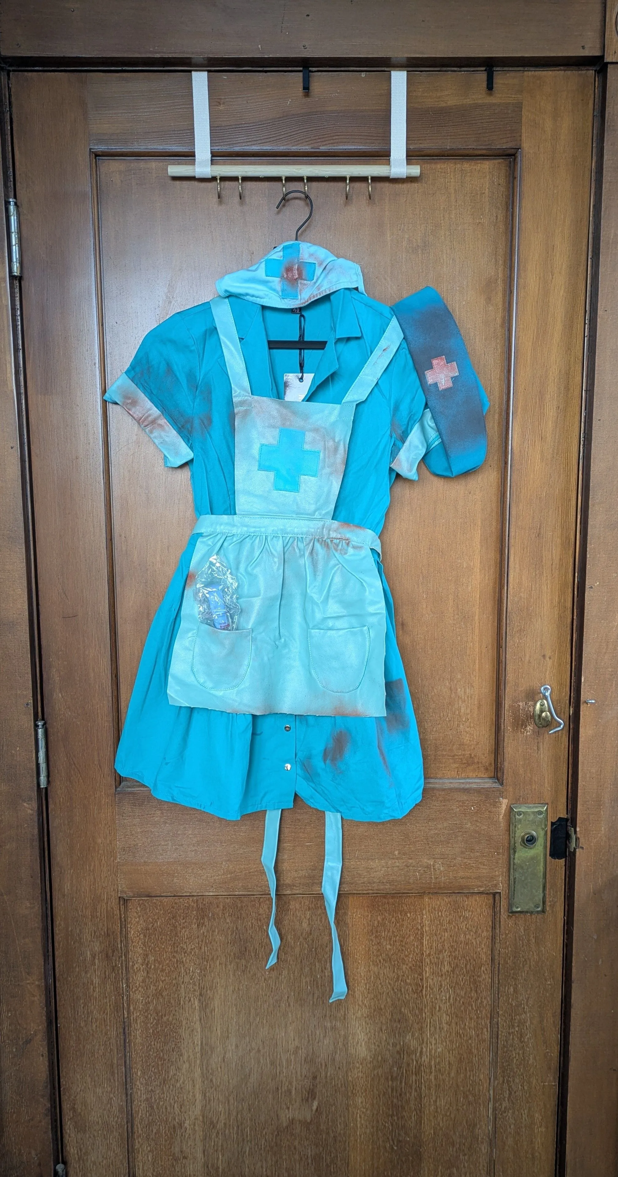 Dolls Kill Bloody Nurse Costume - Teal - Xs - New