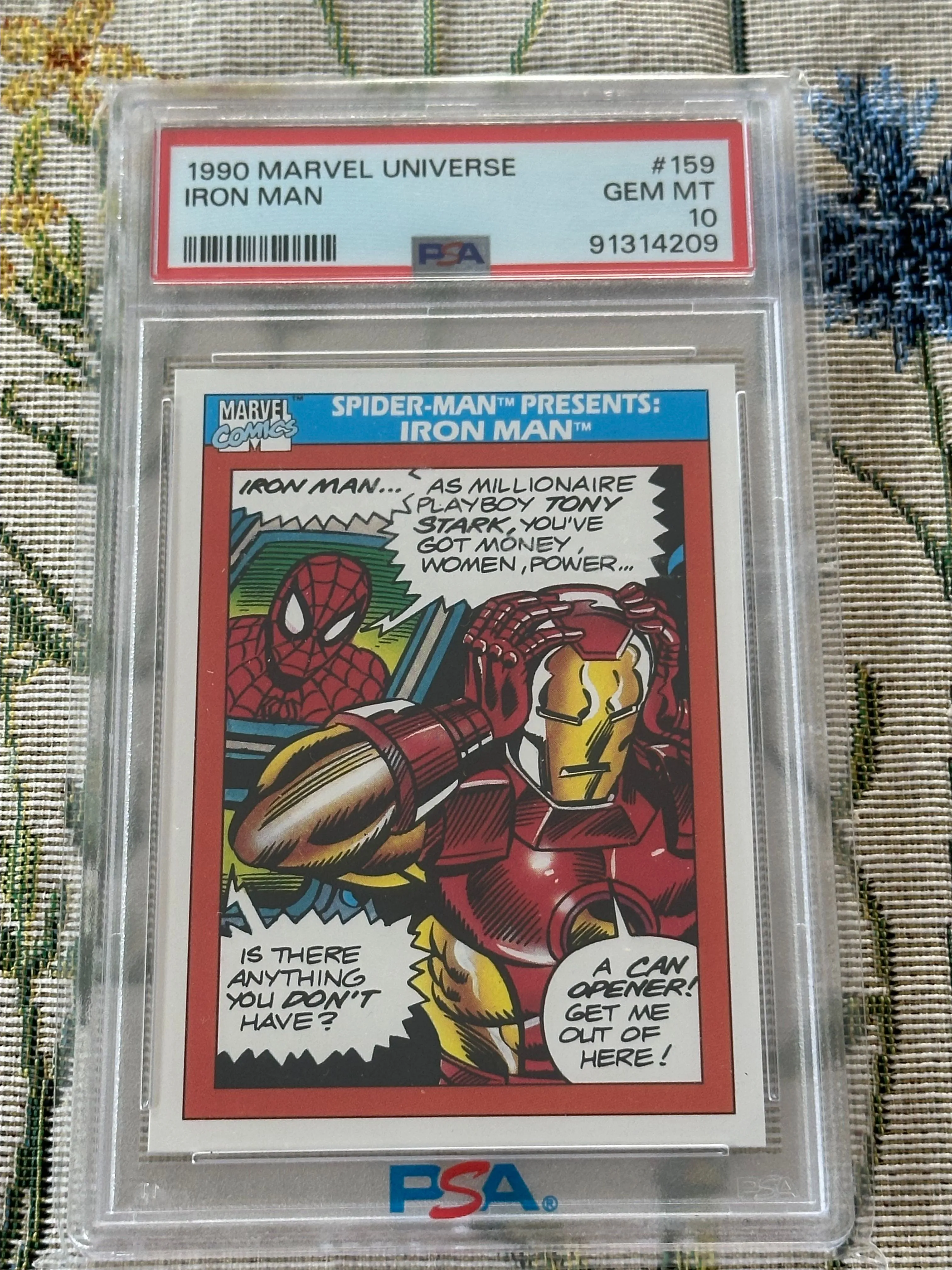 Product image for PSA 10 Spider-Man Presents Iron Man