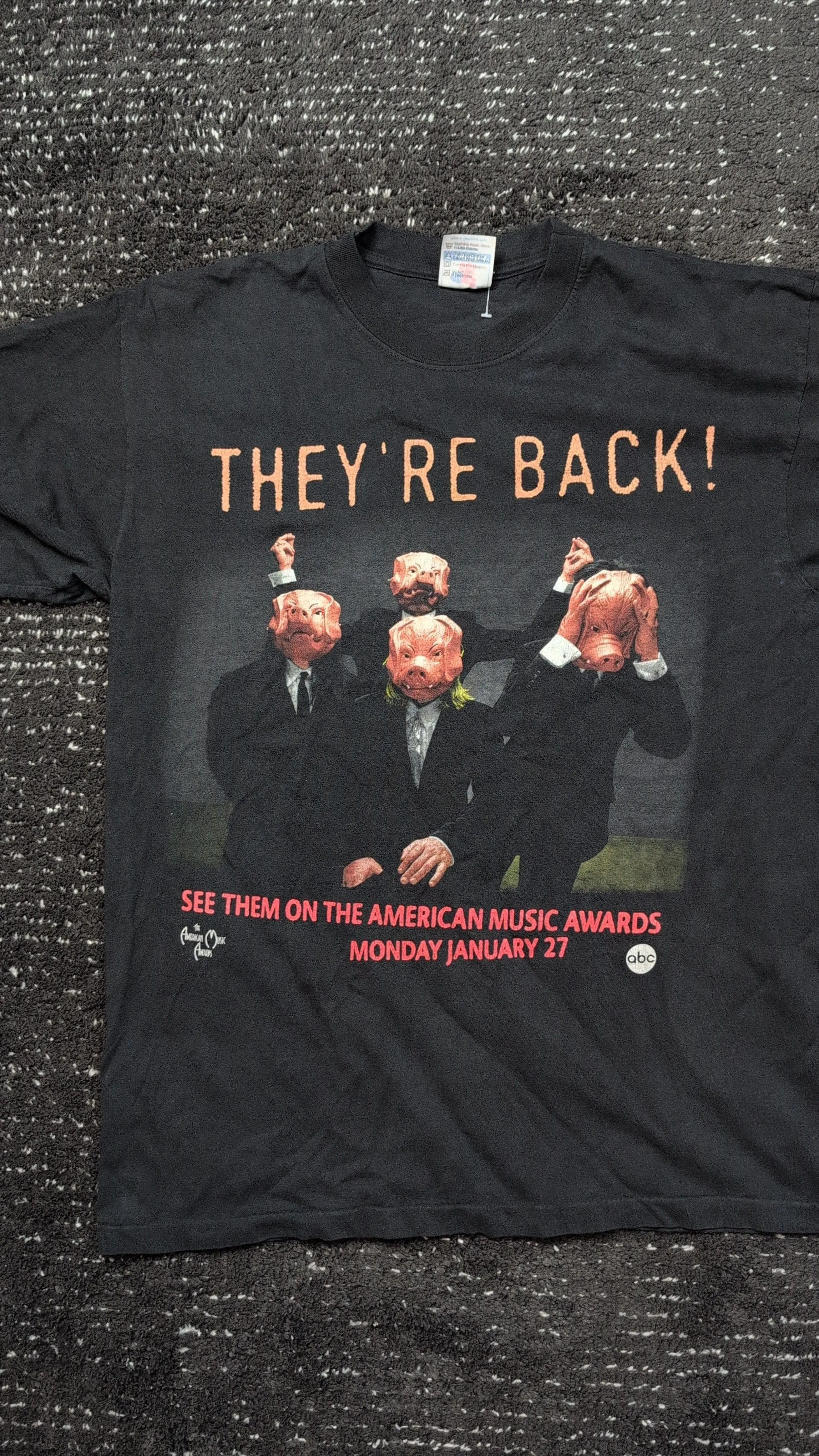 Product image for 1997 Motley Crue Generation Swine Music Awards Shirt XL