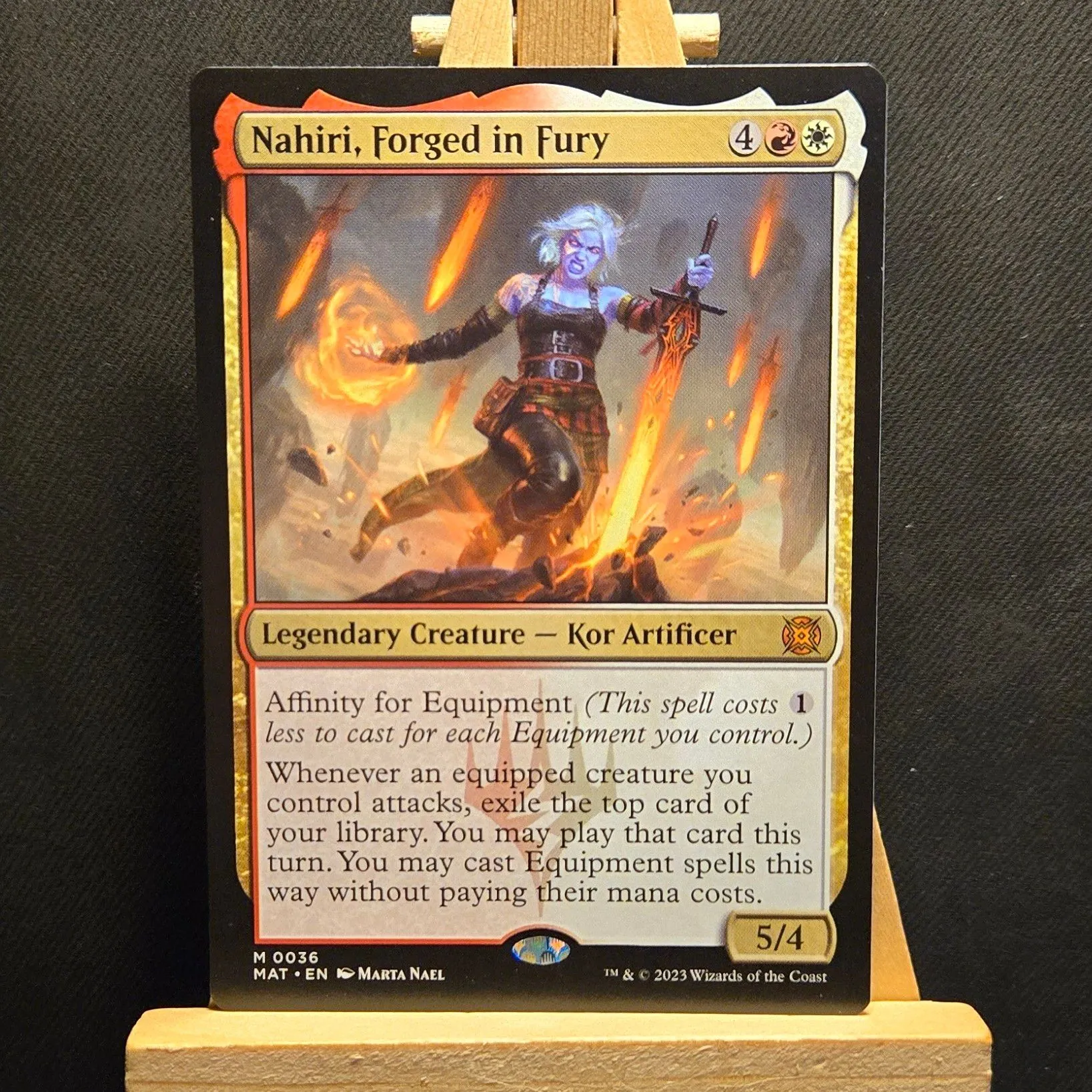 Nahiri, Forged in Fury - March of the Machine: The Aftermath (MAT) #36   Whatnot: Shop, Sell, Connect