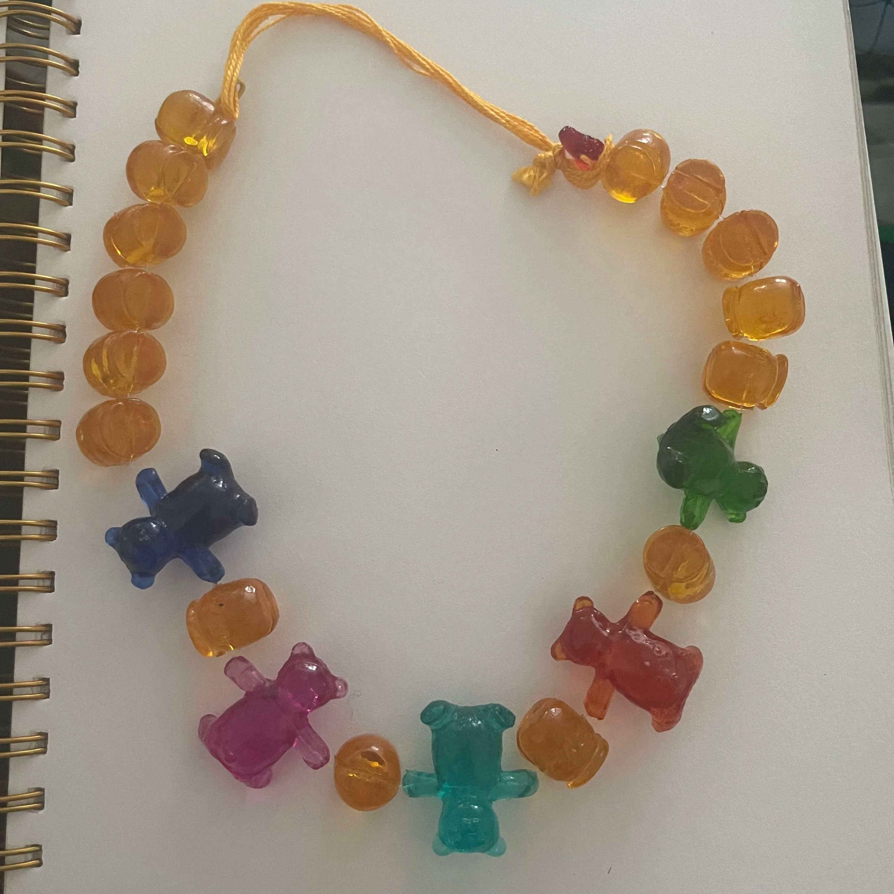 Product image for Y2K Teddy Bear Chunky Necklace