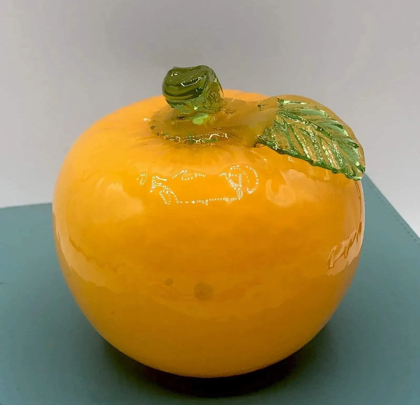 Product image for Handblown glass orange figurine