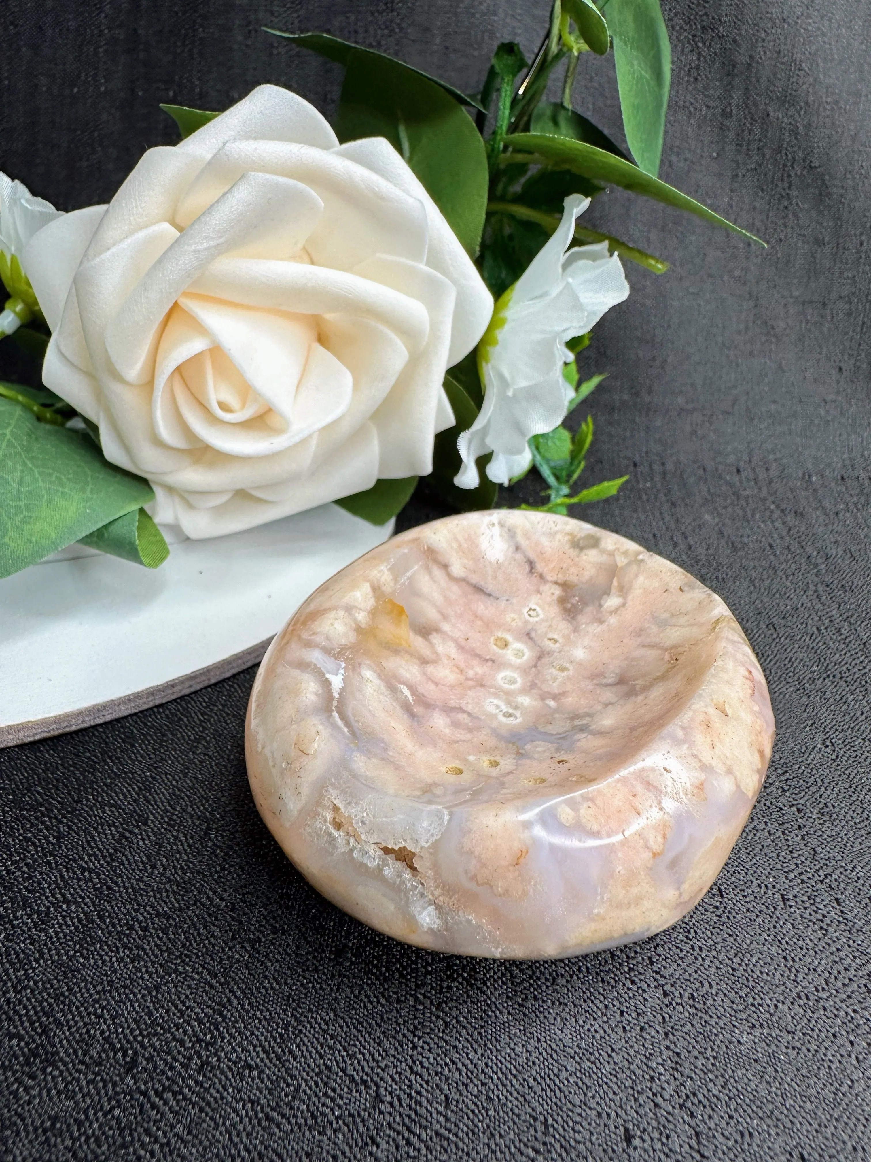 Product image for Flower Agate Bowl/Trinket Dish