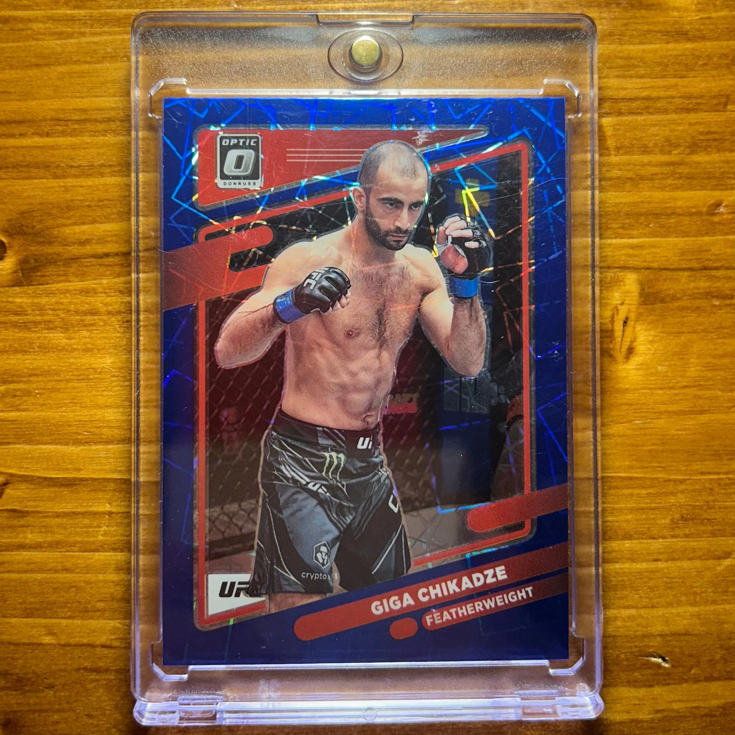Product image for Giga Chikadze - 2022 Panini Donruss Optic UFC Blue Velocity Prizm #29