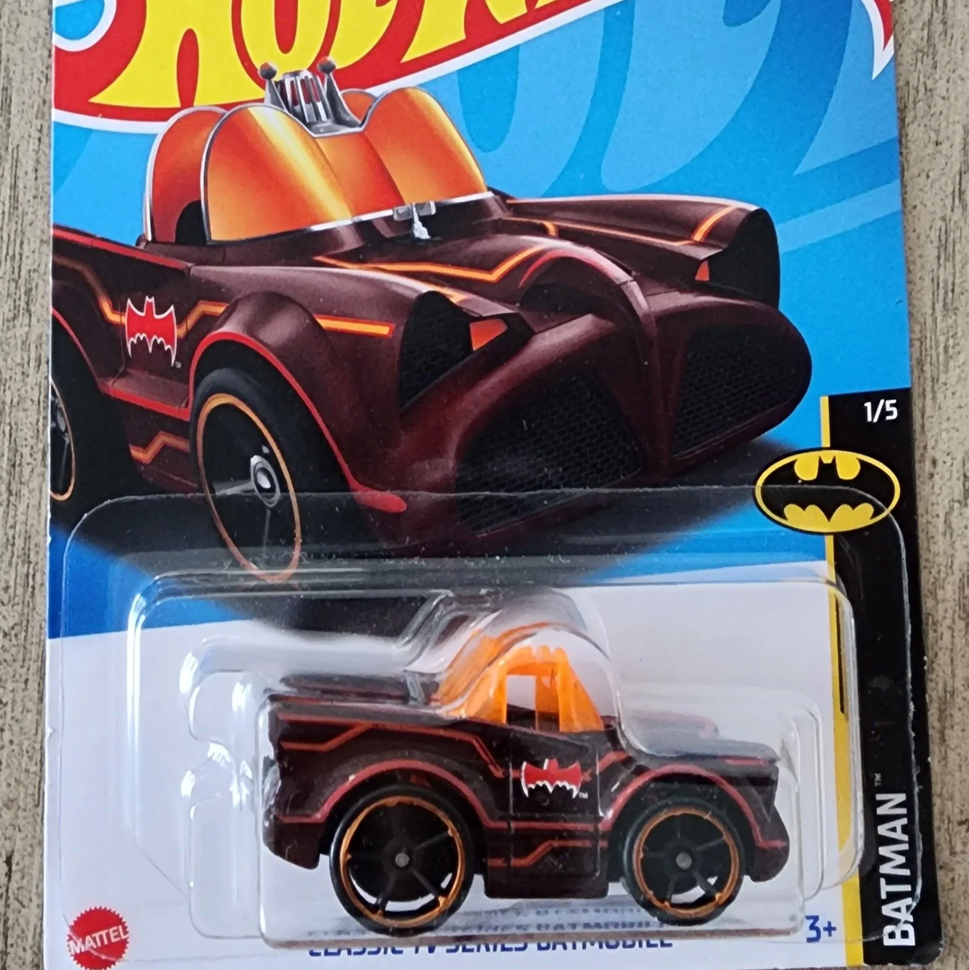 Product image for New & Sealed! Hot Wheels DC Batman 1/5 Classic TV Series Batmobile
