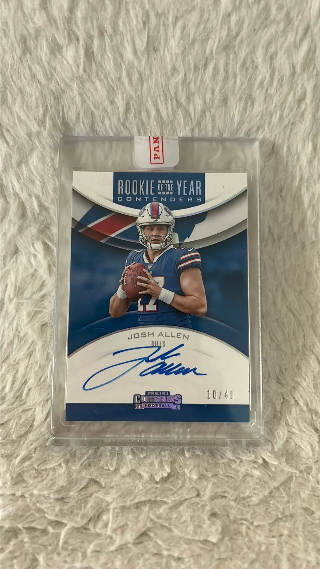 Product image for Josh Allen on card rookie auto /49