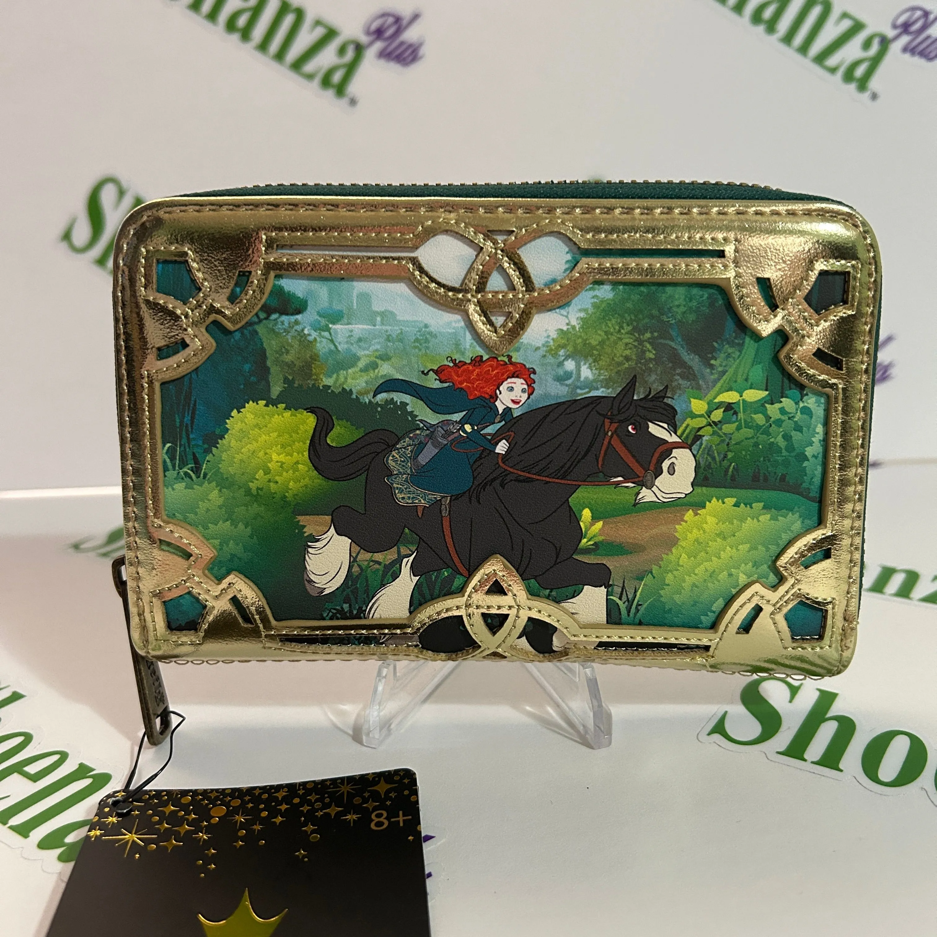 Product image for Loungefly Zip Around Wallet Disney Princess Story Series Brave Merida Angus