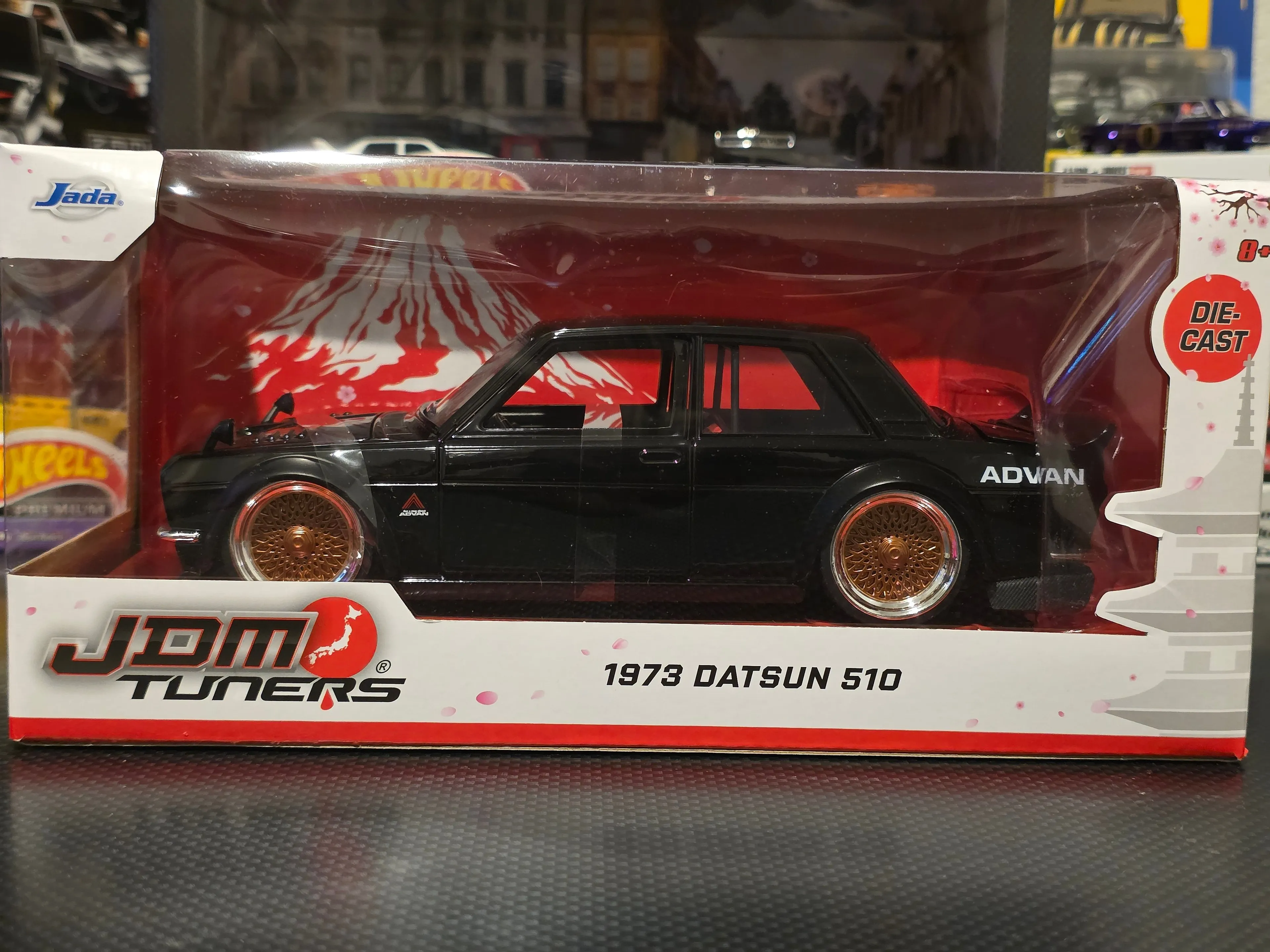 Product image for 1973 Datsun 510 Advan - JDM Tuners - Jada 1:24 Black